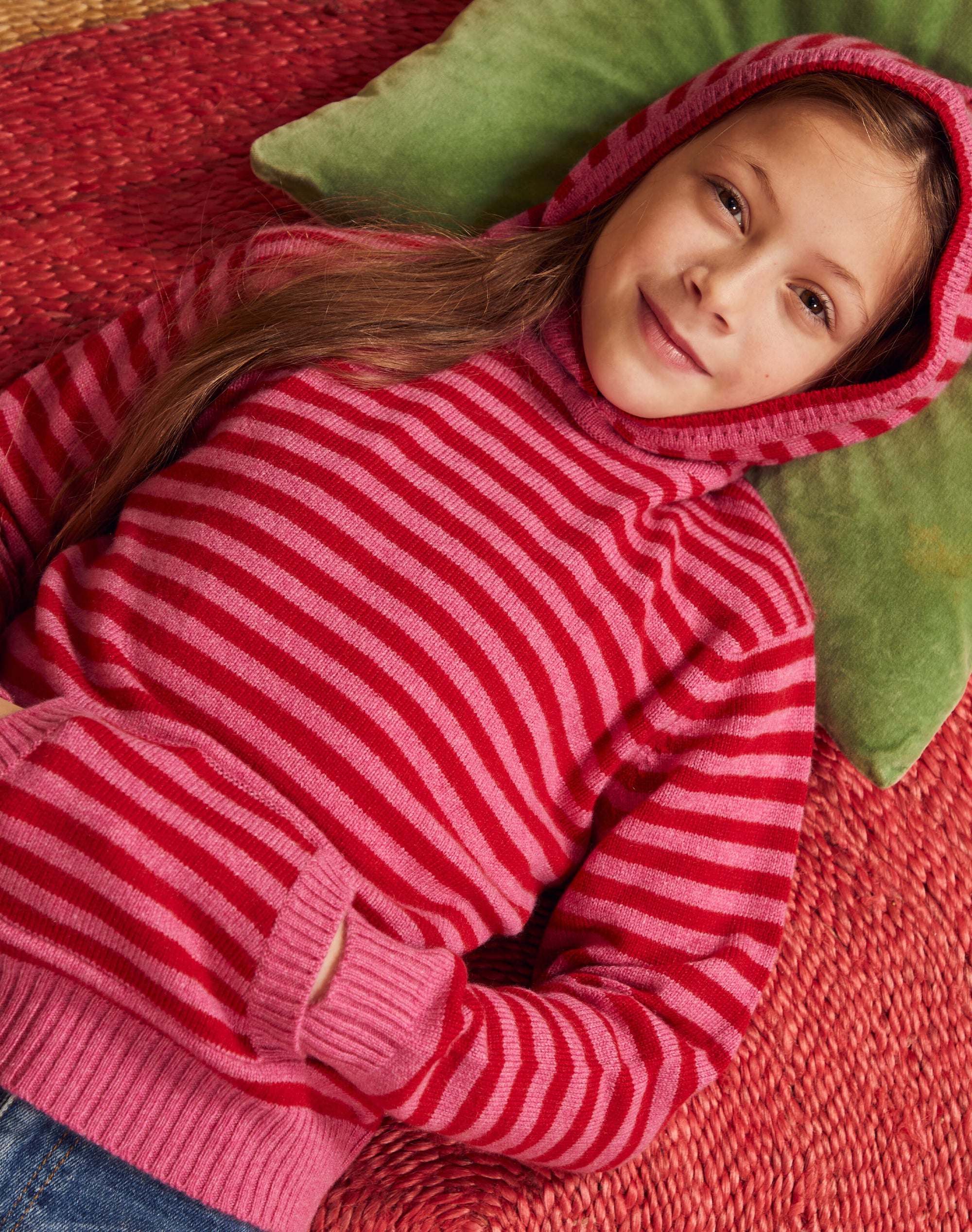 Cashmere Stripy Hoody