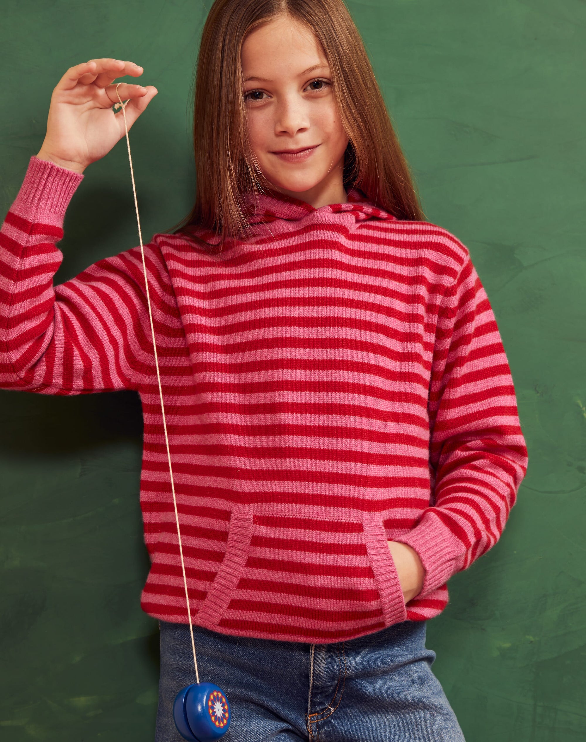 Cashmere Stripy Hoody