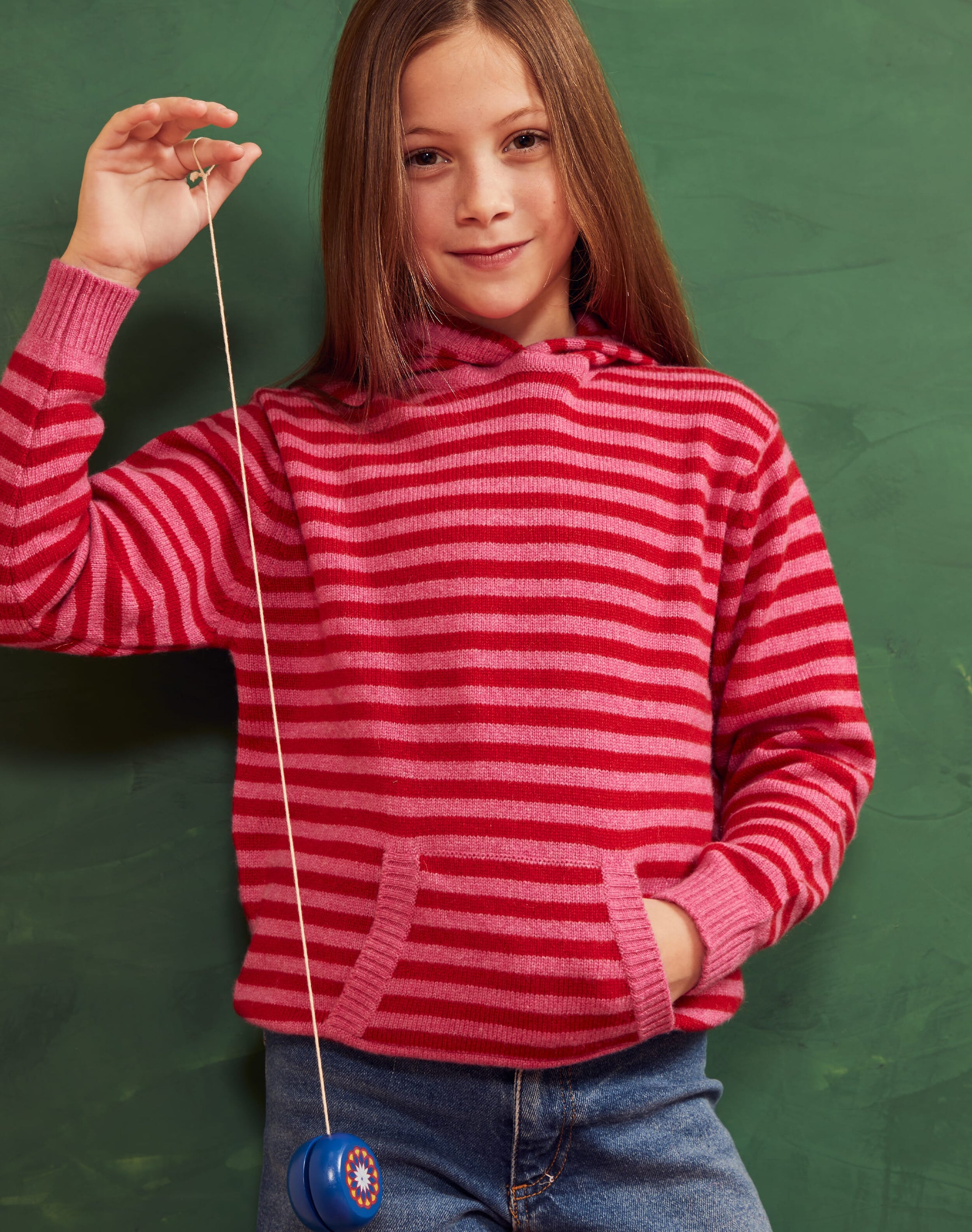 Cashmere Stripy Hoody