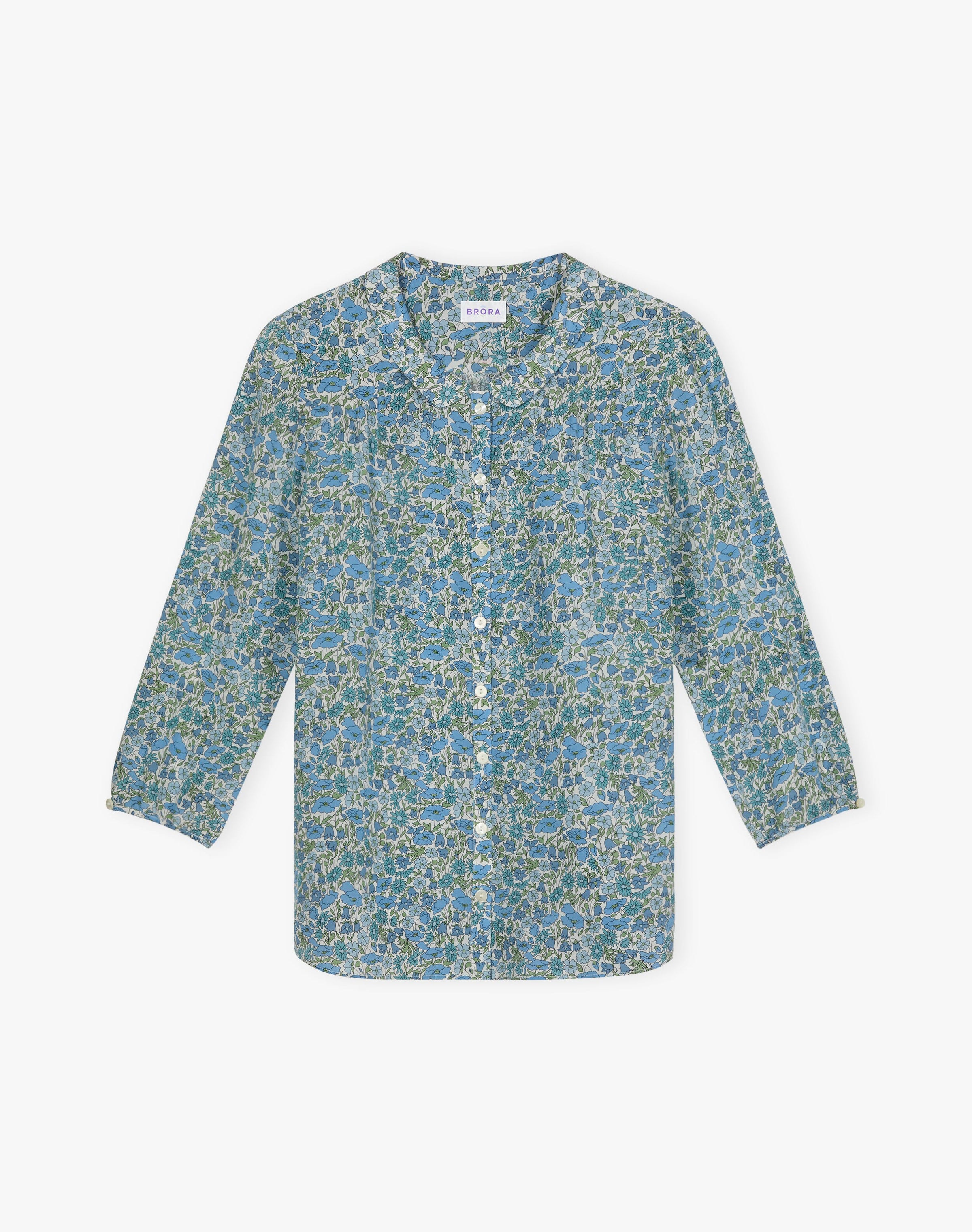 Liberty Print Silk Peter Pan Blouse