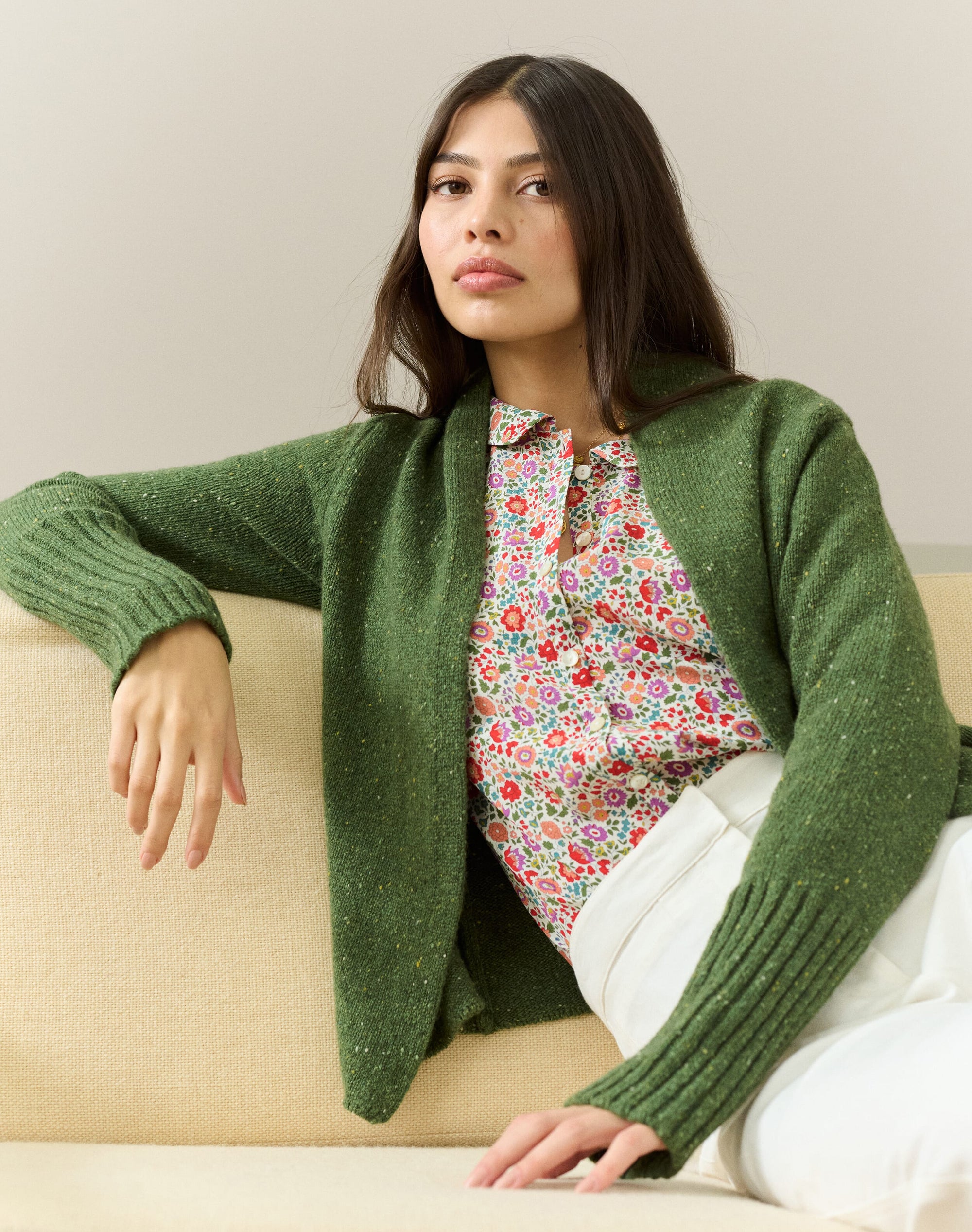 Liberty Print Silk Peter Pan Blouse