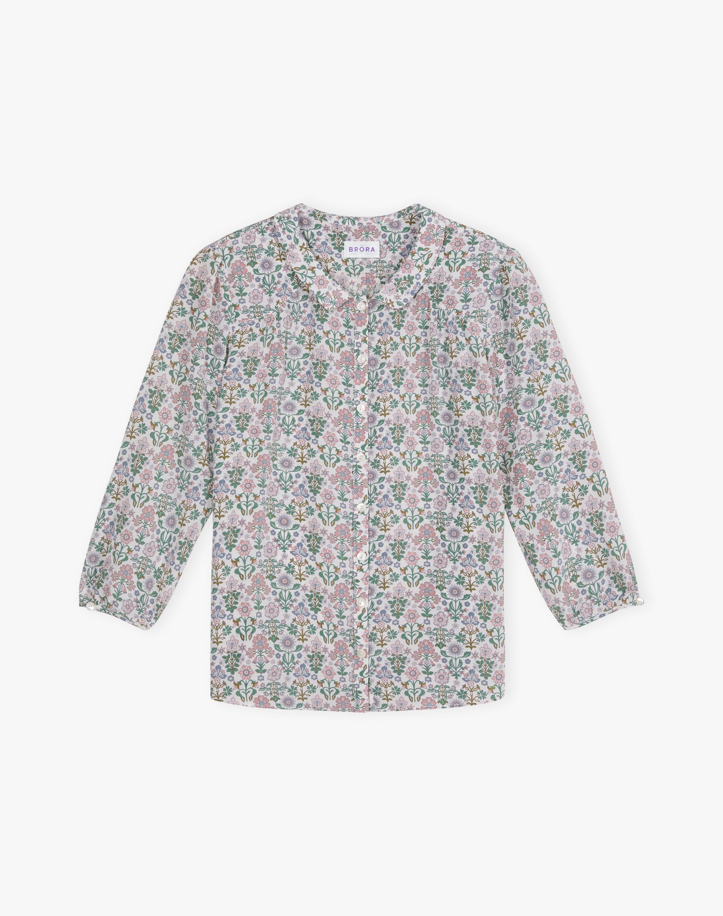 Liberty Print Silk Peter Pan Blouse
