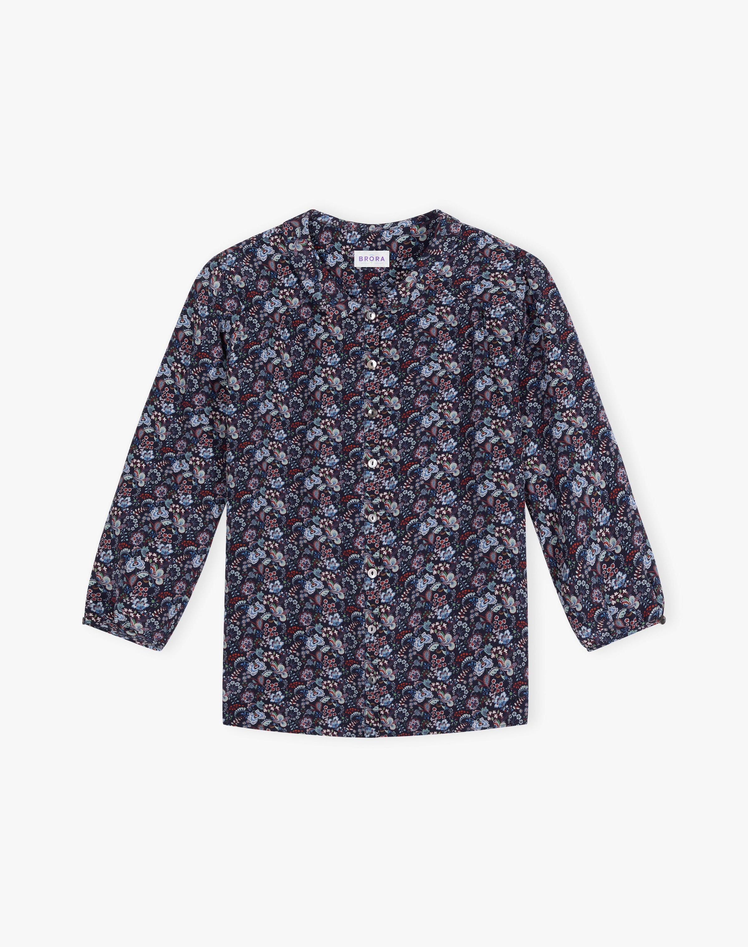 Liberty Print Silk Peter Pan Blouse