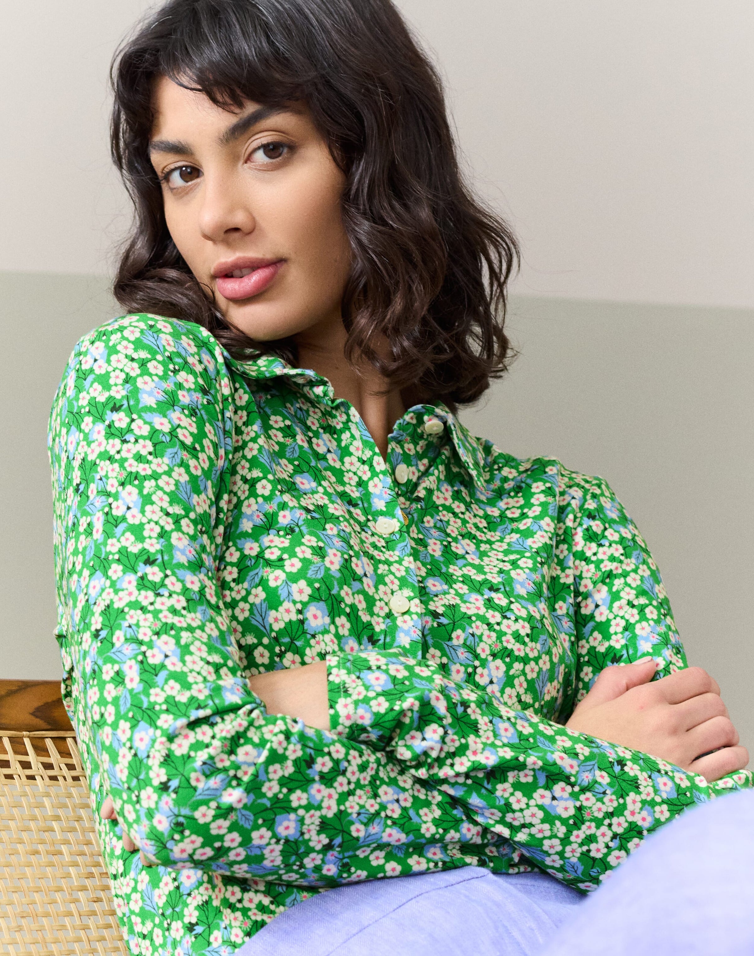 Liberty Print Jersey Shirt