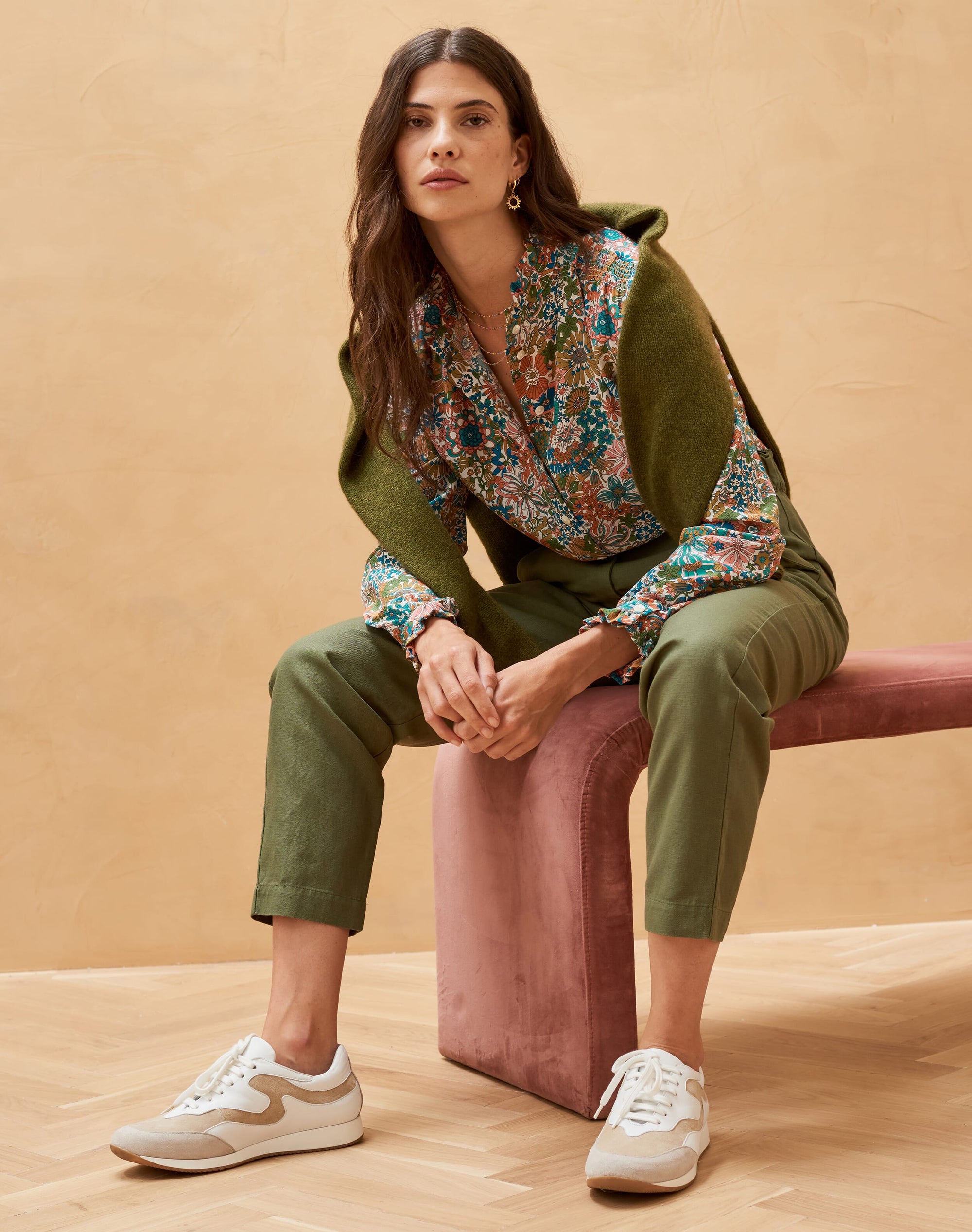 Liberty Print Pie Crust Silk Shirt