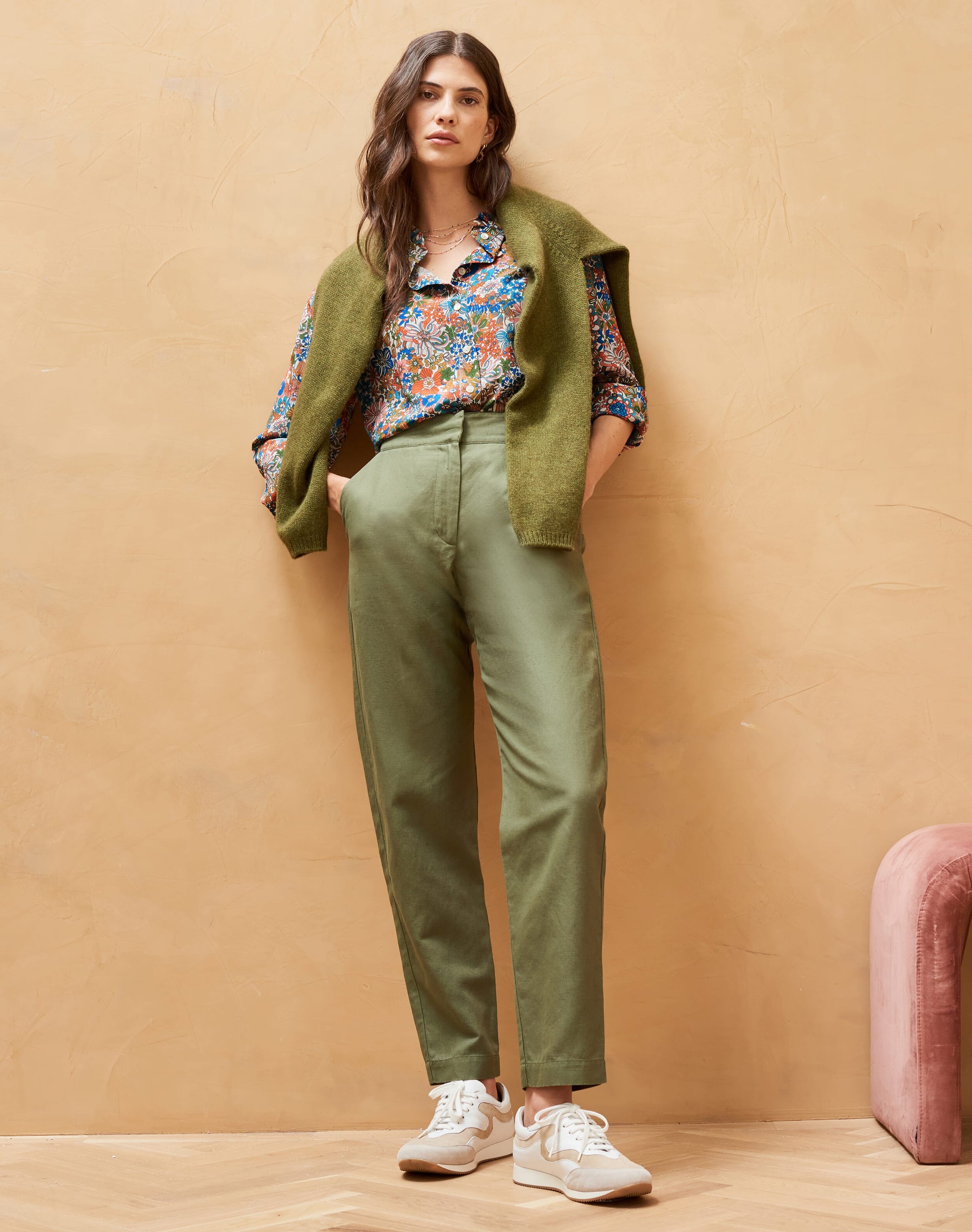 Liberty Print Pie Crust Silk Shirt
