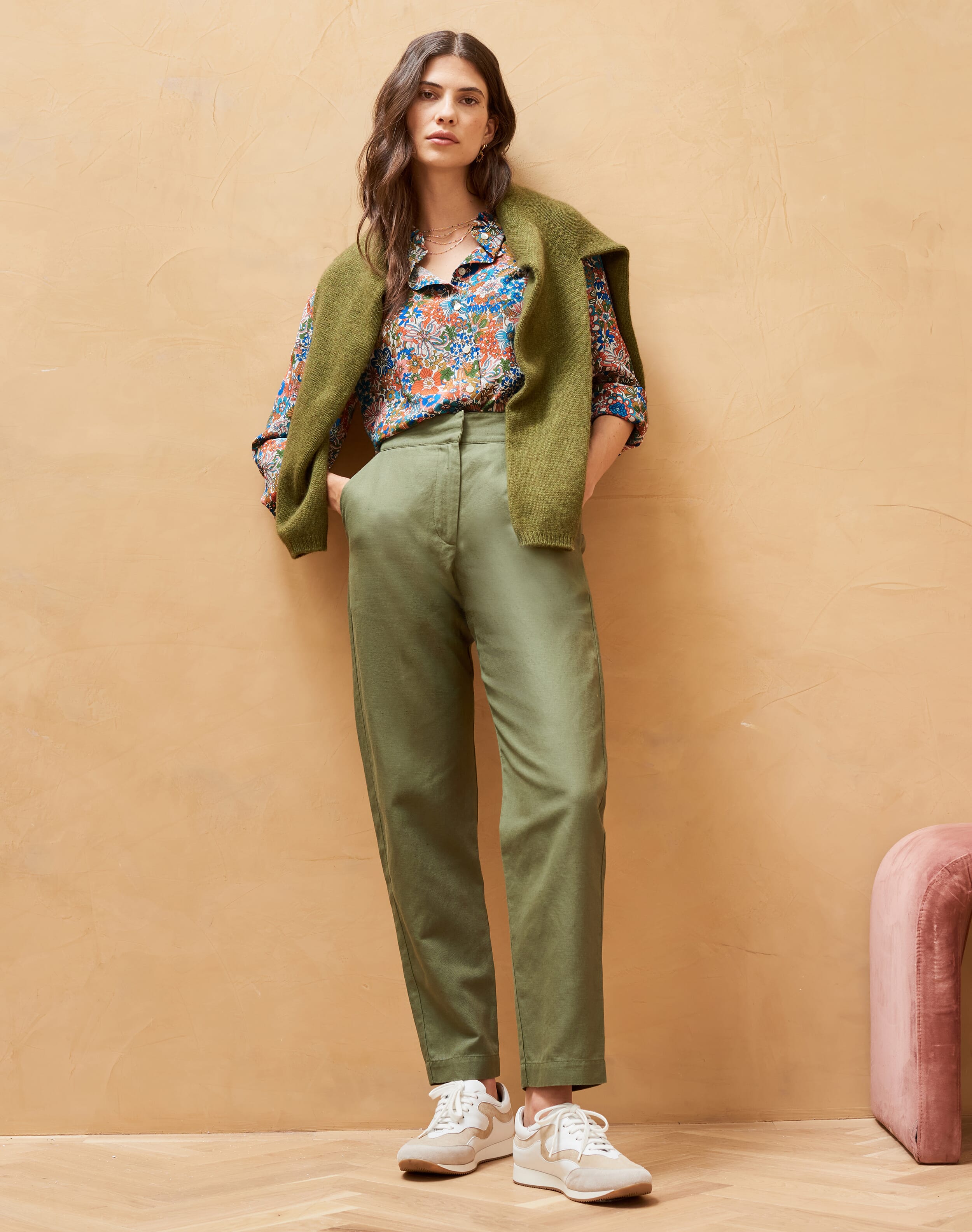 Liberty Print Pie Crust Silk Shirt