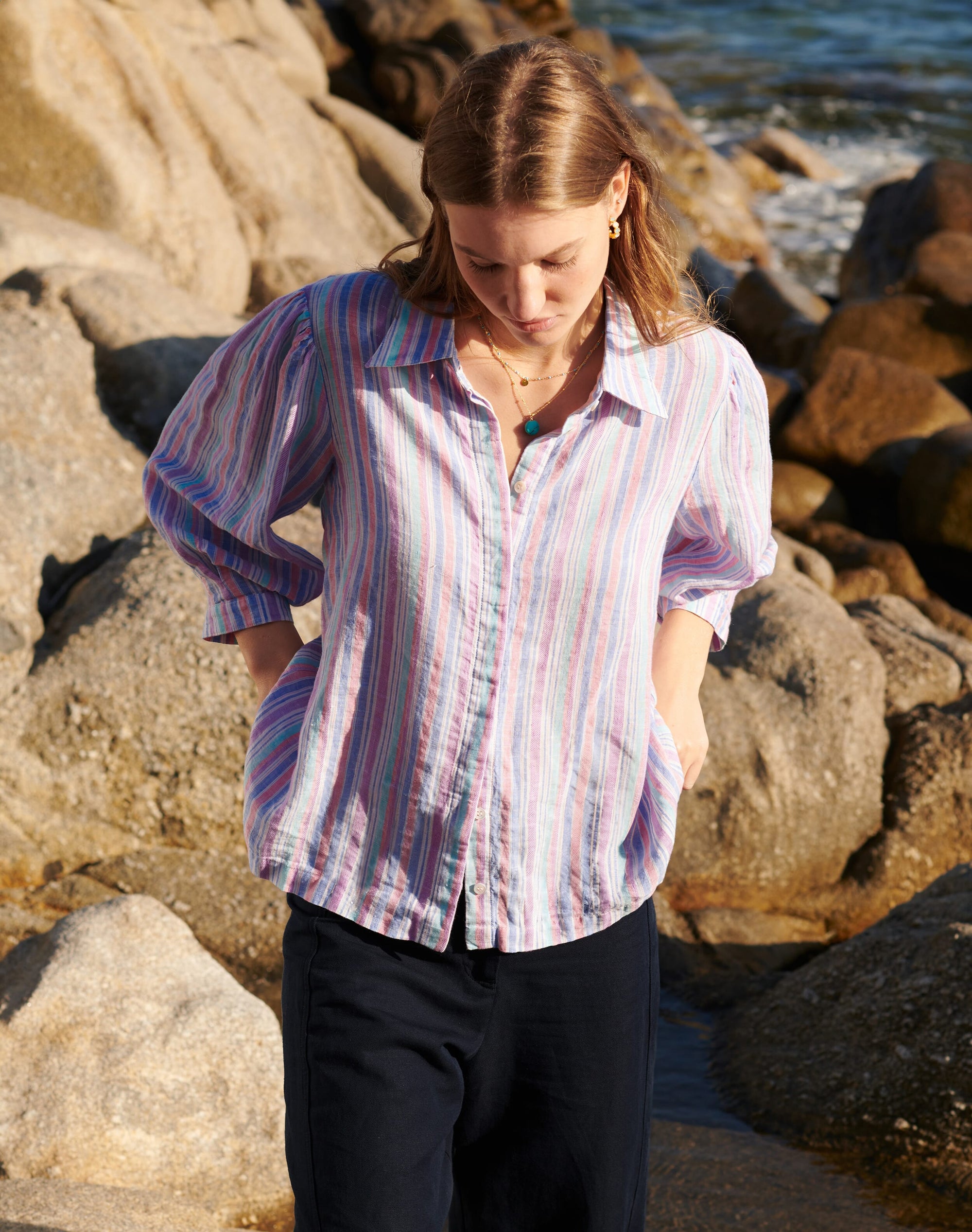 Linen Stripe Shirt