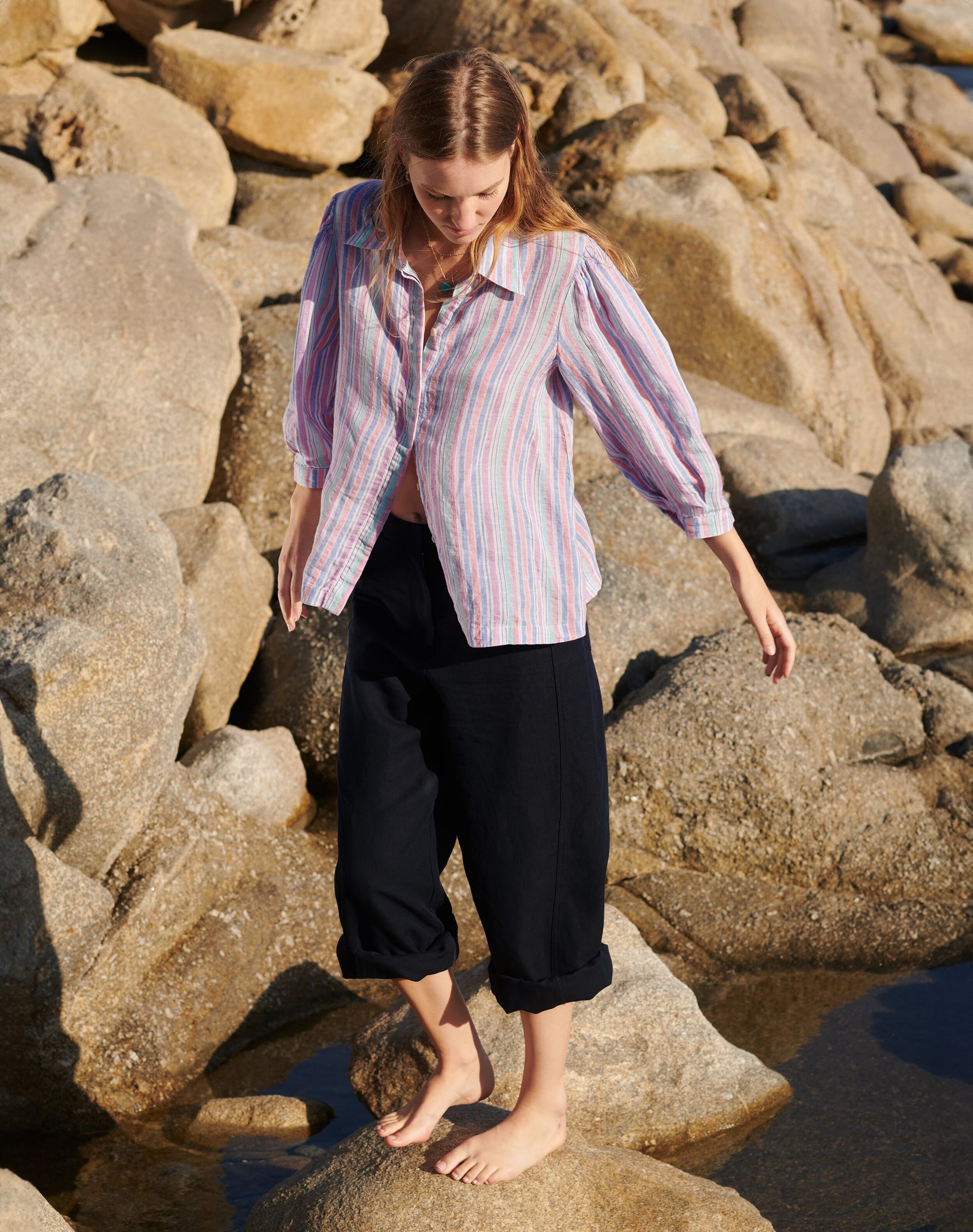 Linen Stripe Shirt