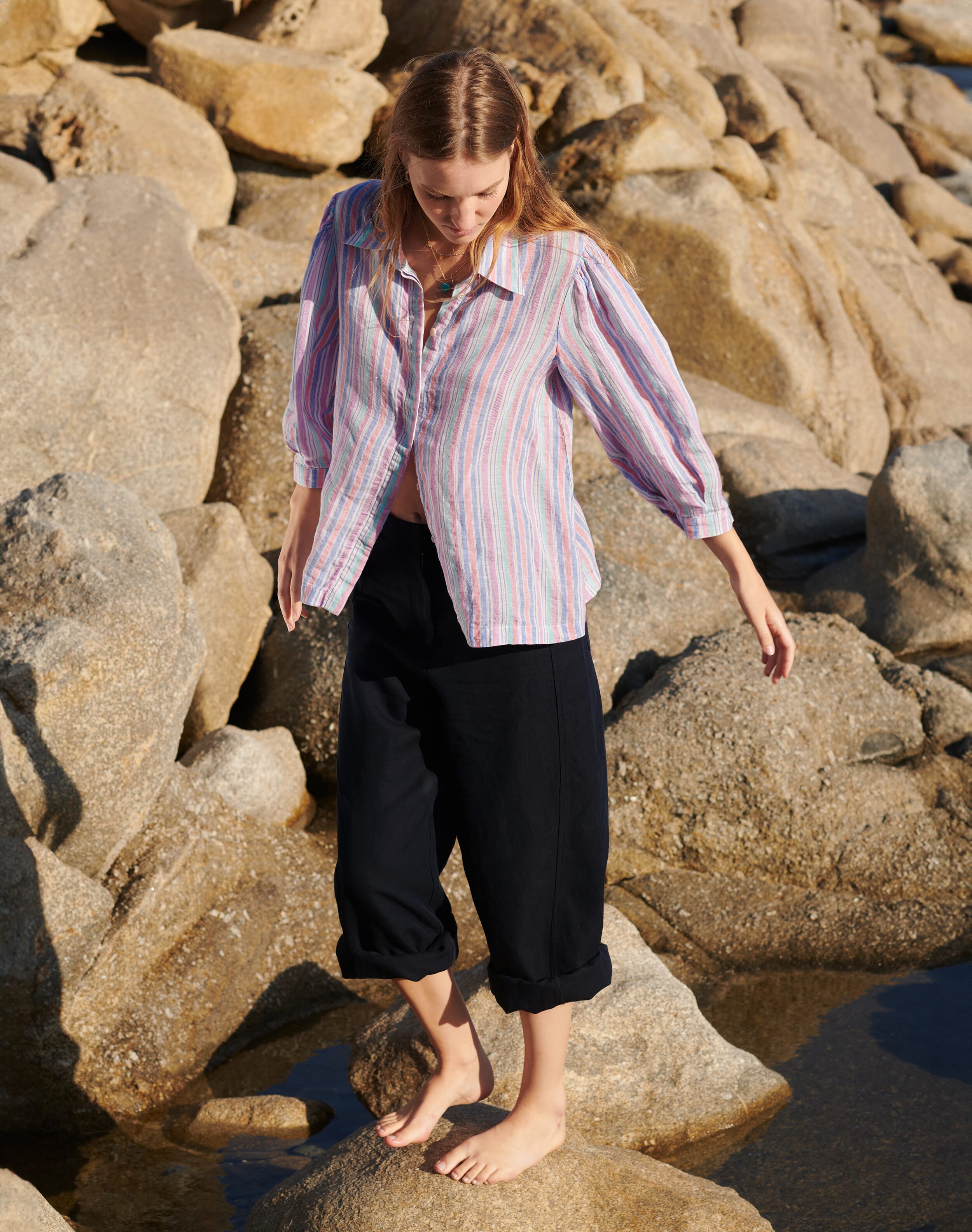 Linen Stripe Shirt