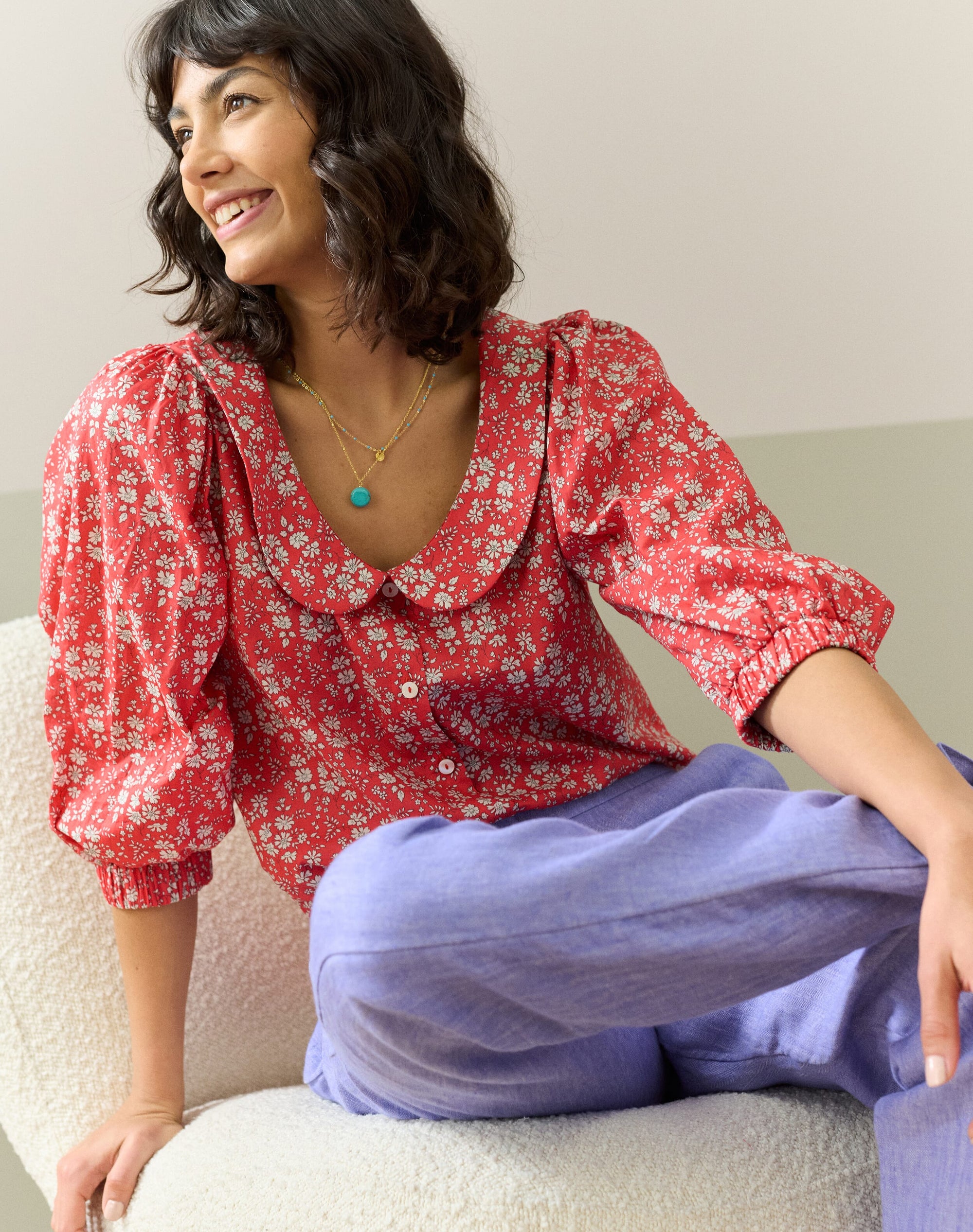 Liberty Print Organic Cotton Blouse