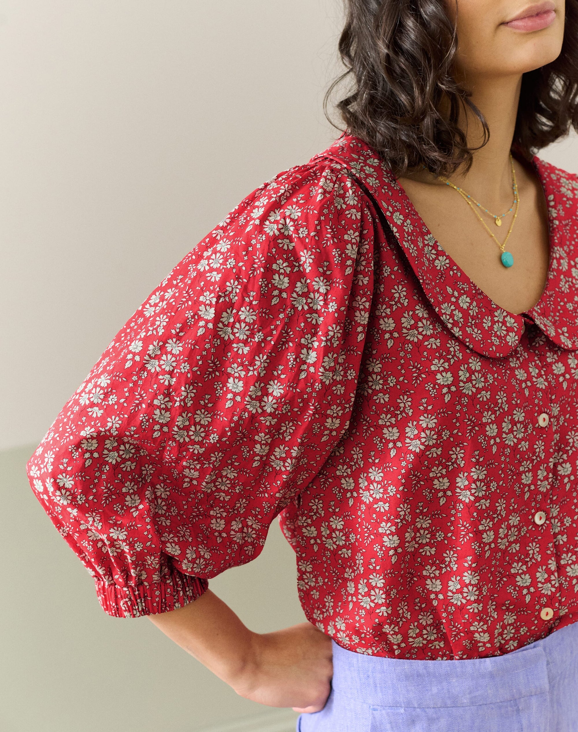 Liberty Print Organic Cotton Blouse