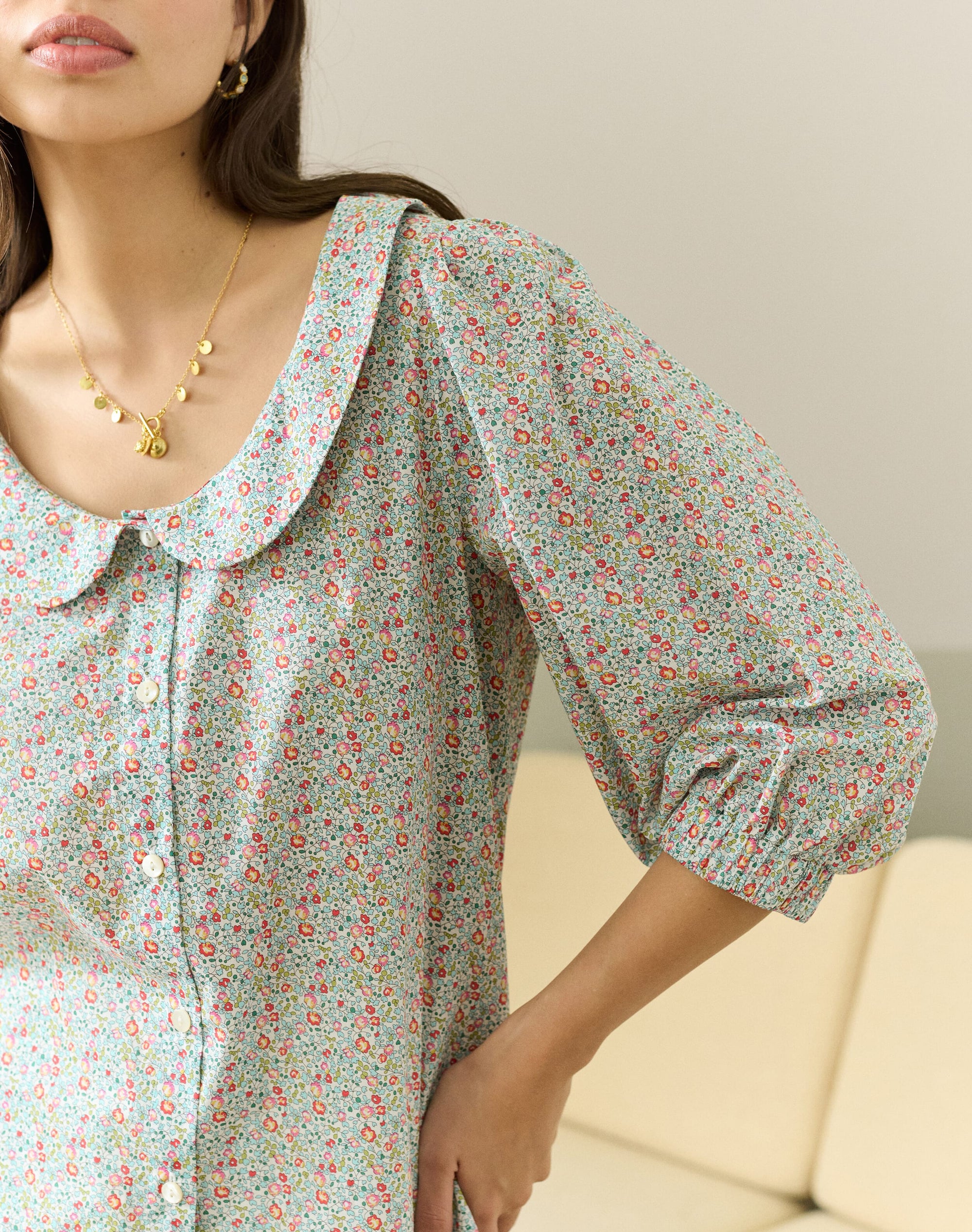 Liberty Print Organic Cotton Blouse