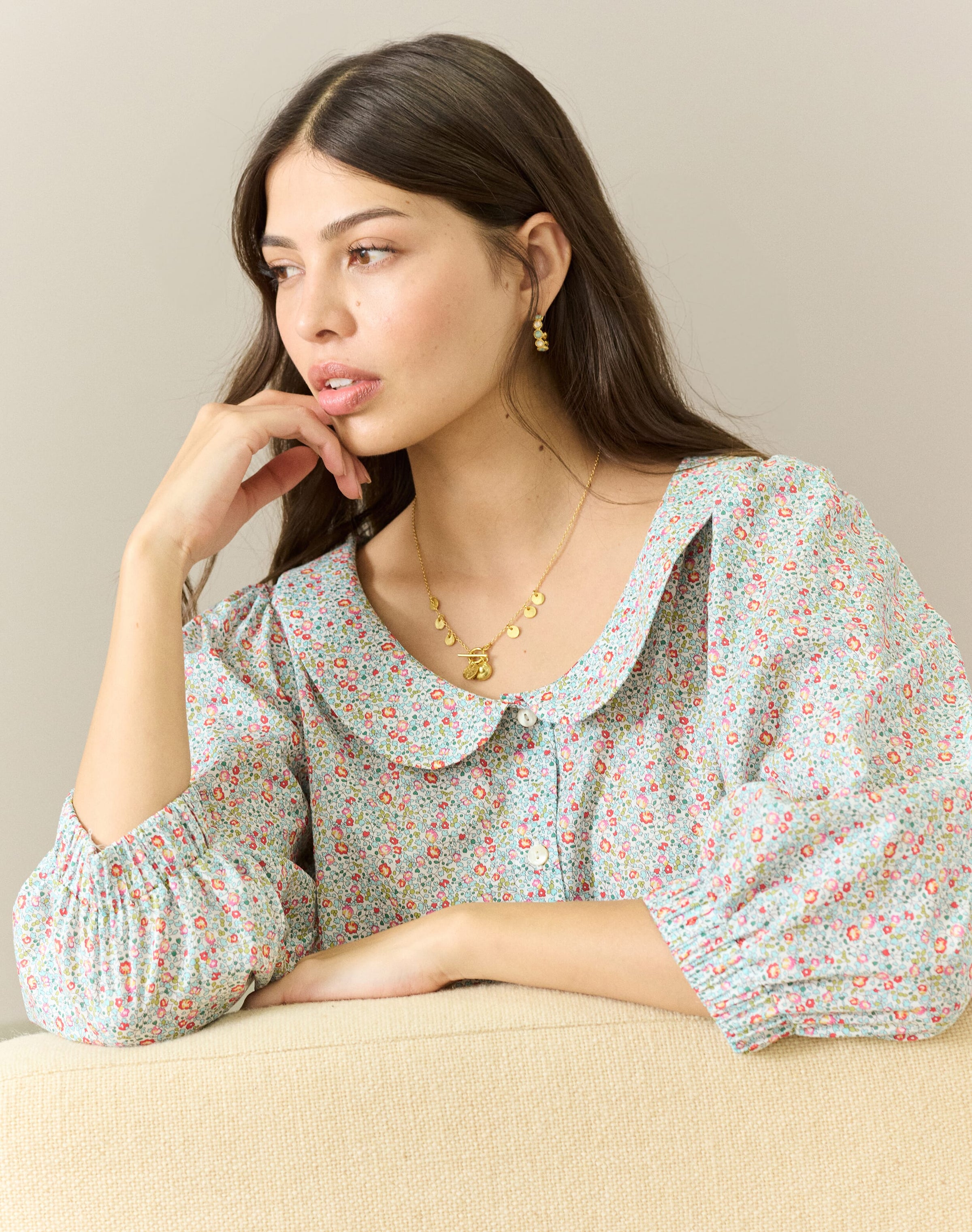 Liberty Print Organic Cotton Blouse