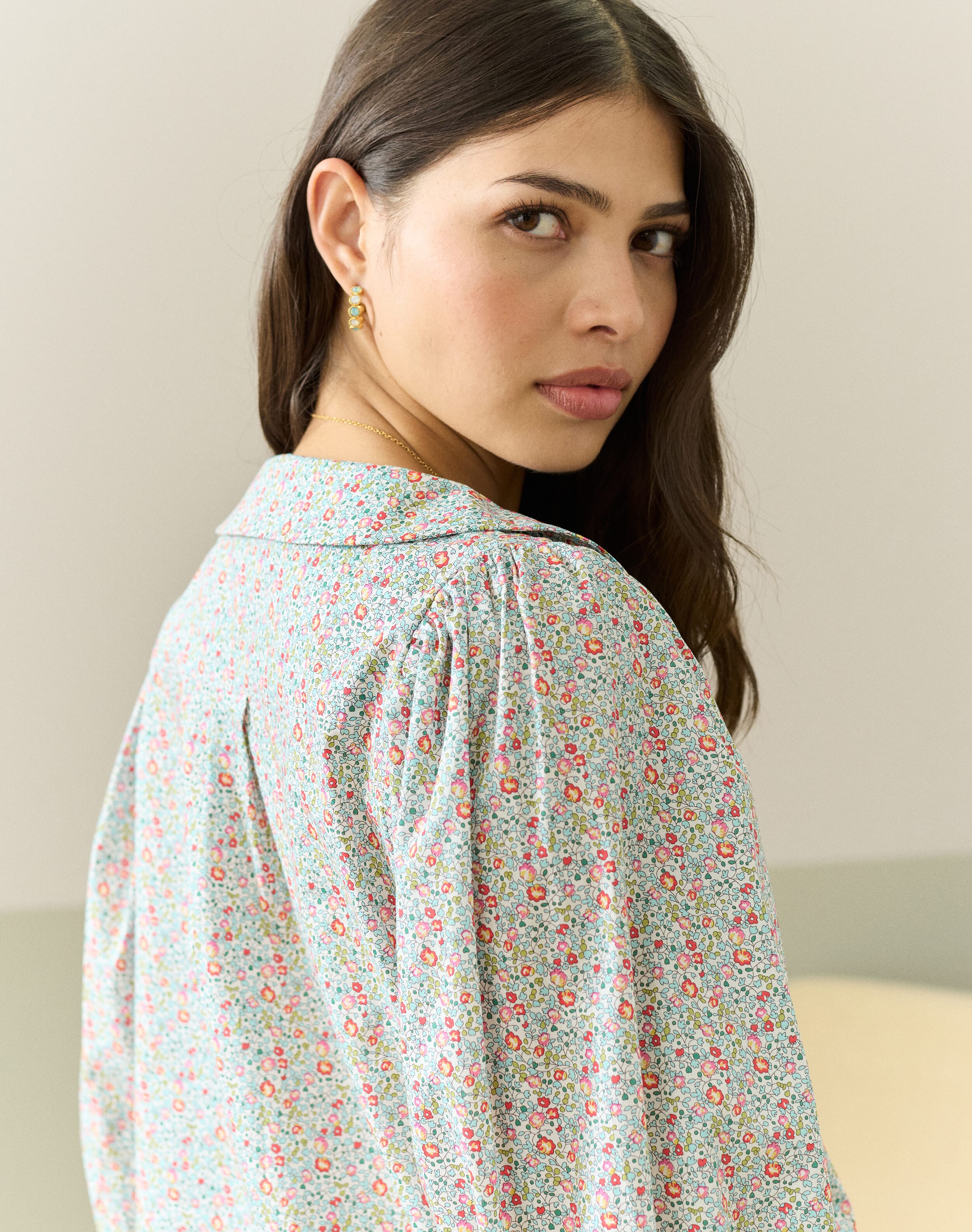 Liberty Print Organic Cotton Blouse