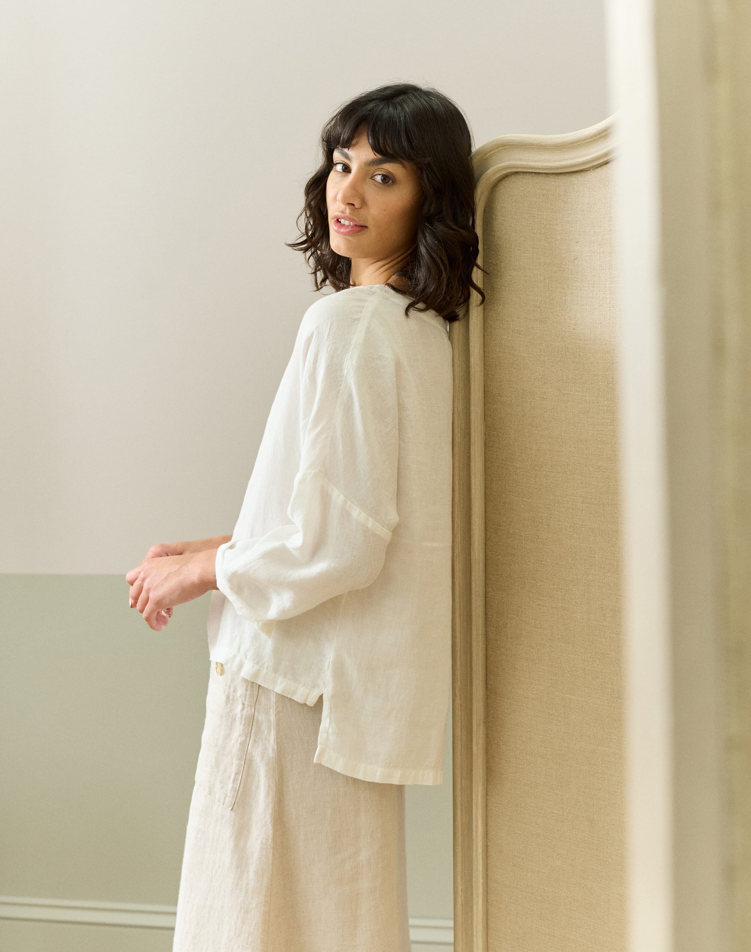 Washed Linen Top