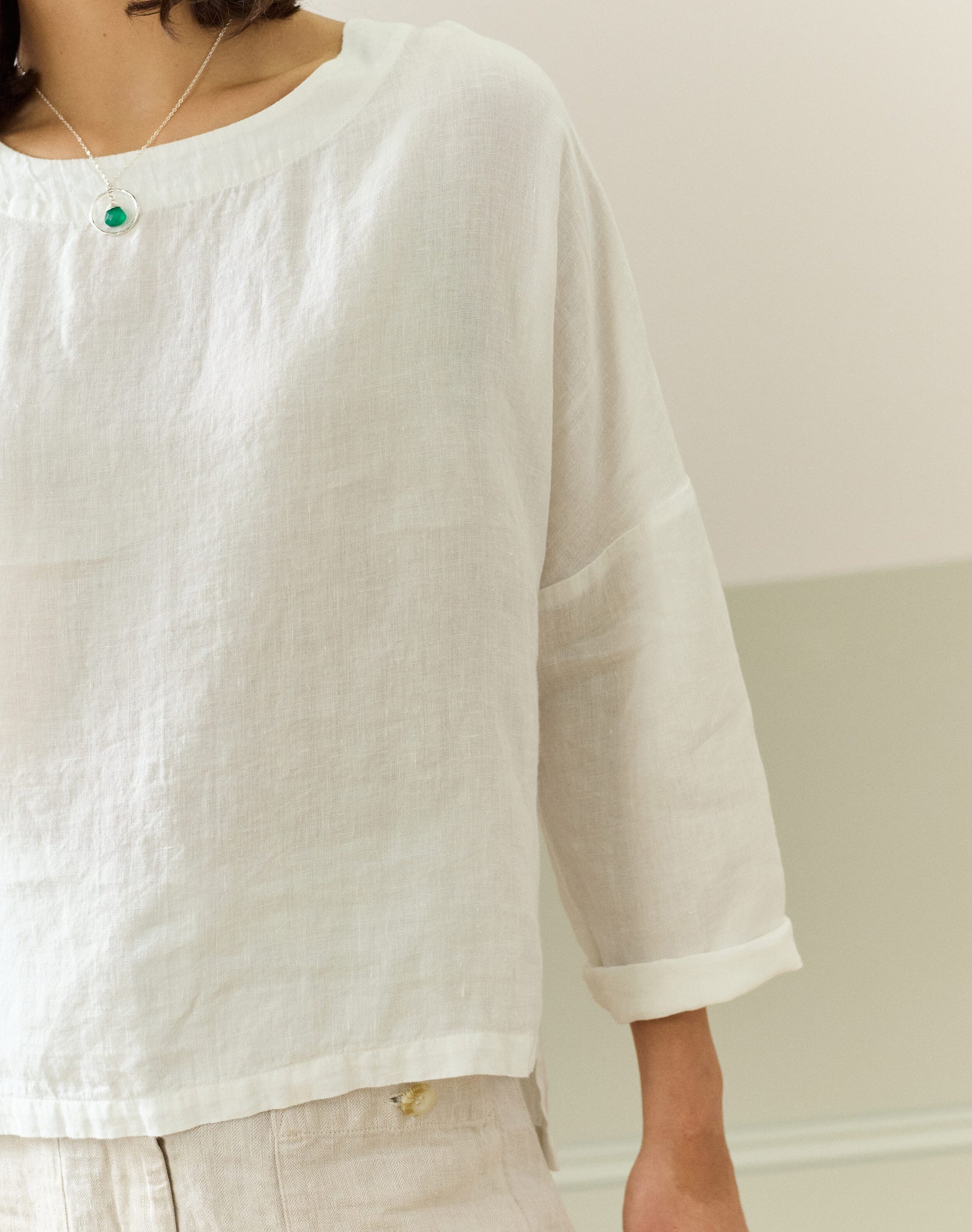Washed Linen Top
