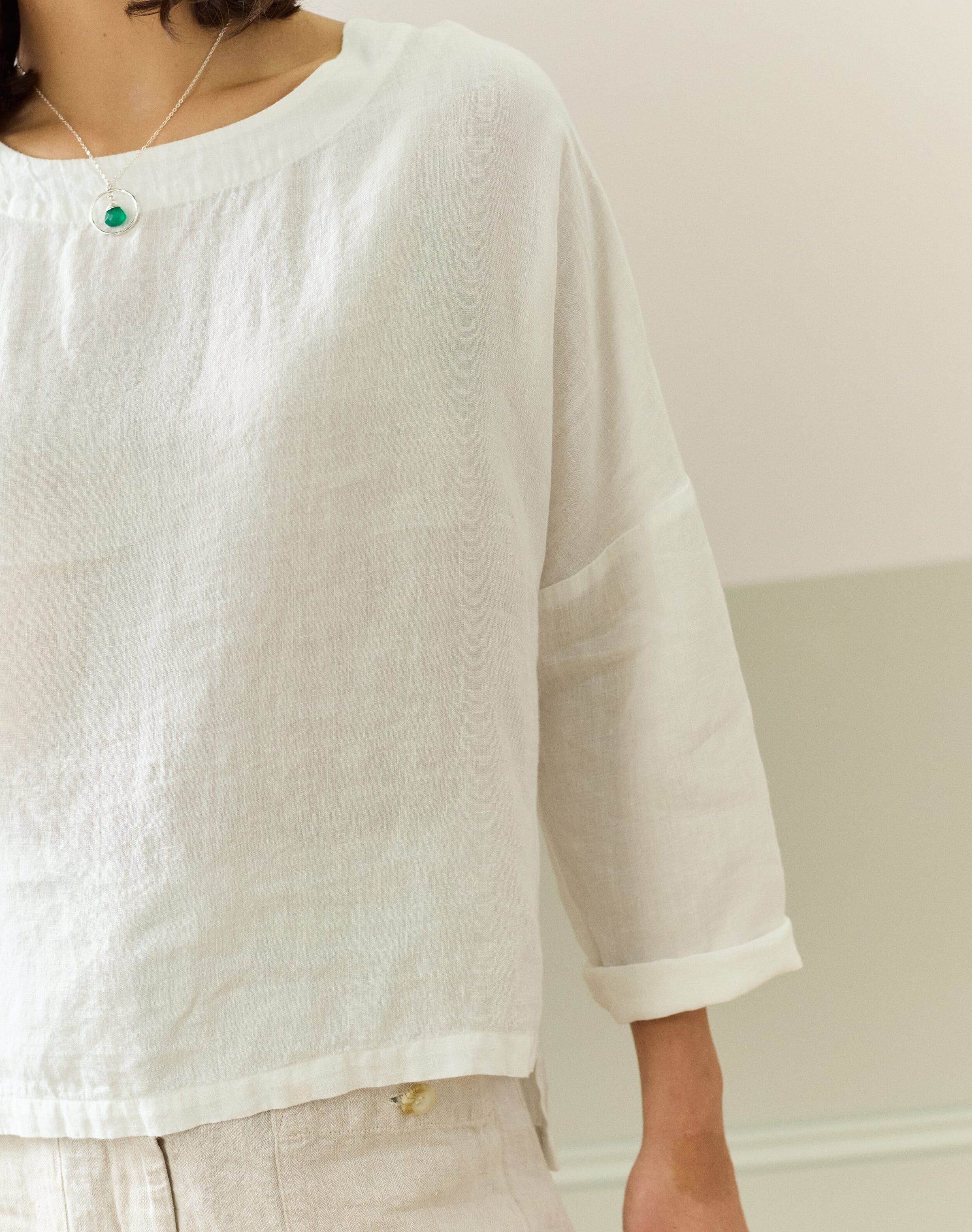 Washed Linen Top