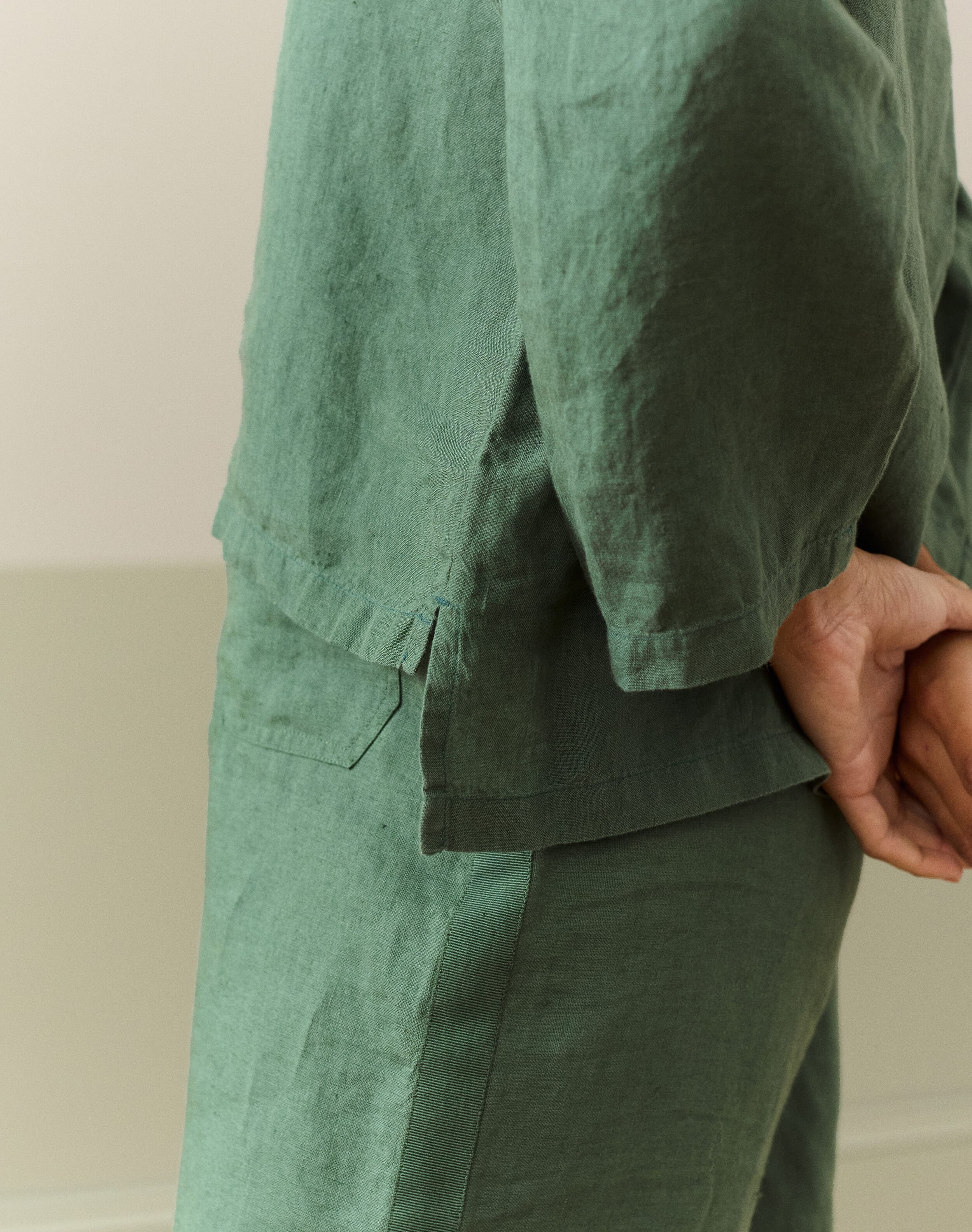 Washed Linen Top