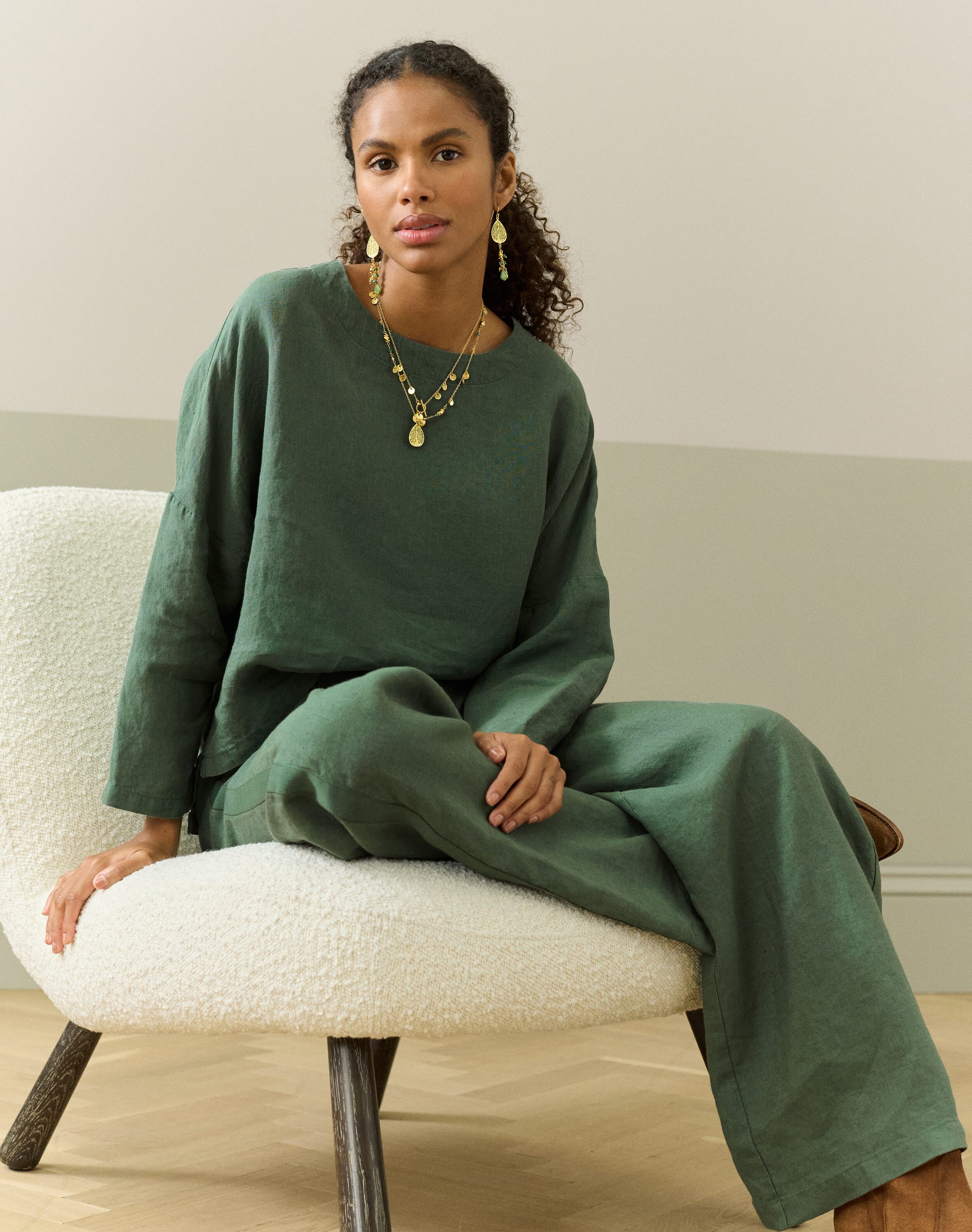 Washed Linen Top