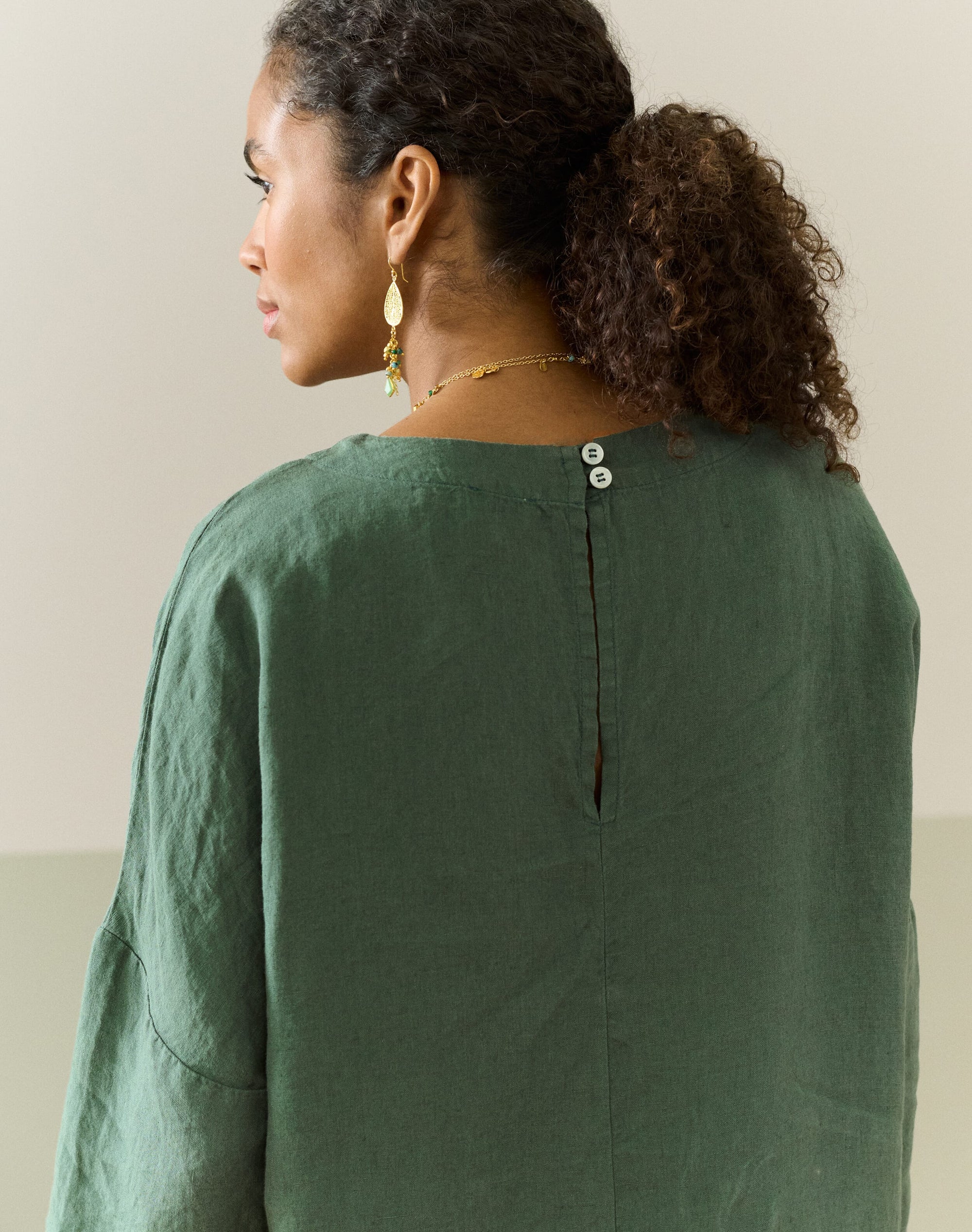 Washed Linen Top