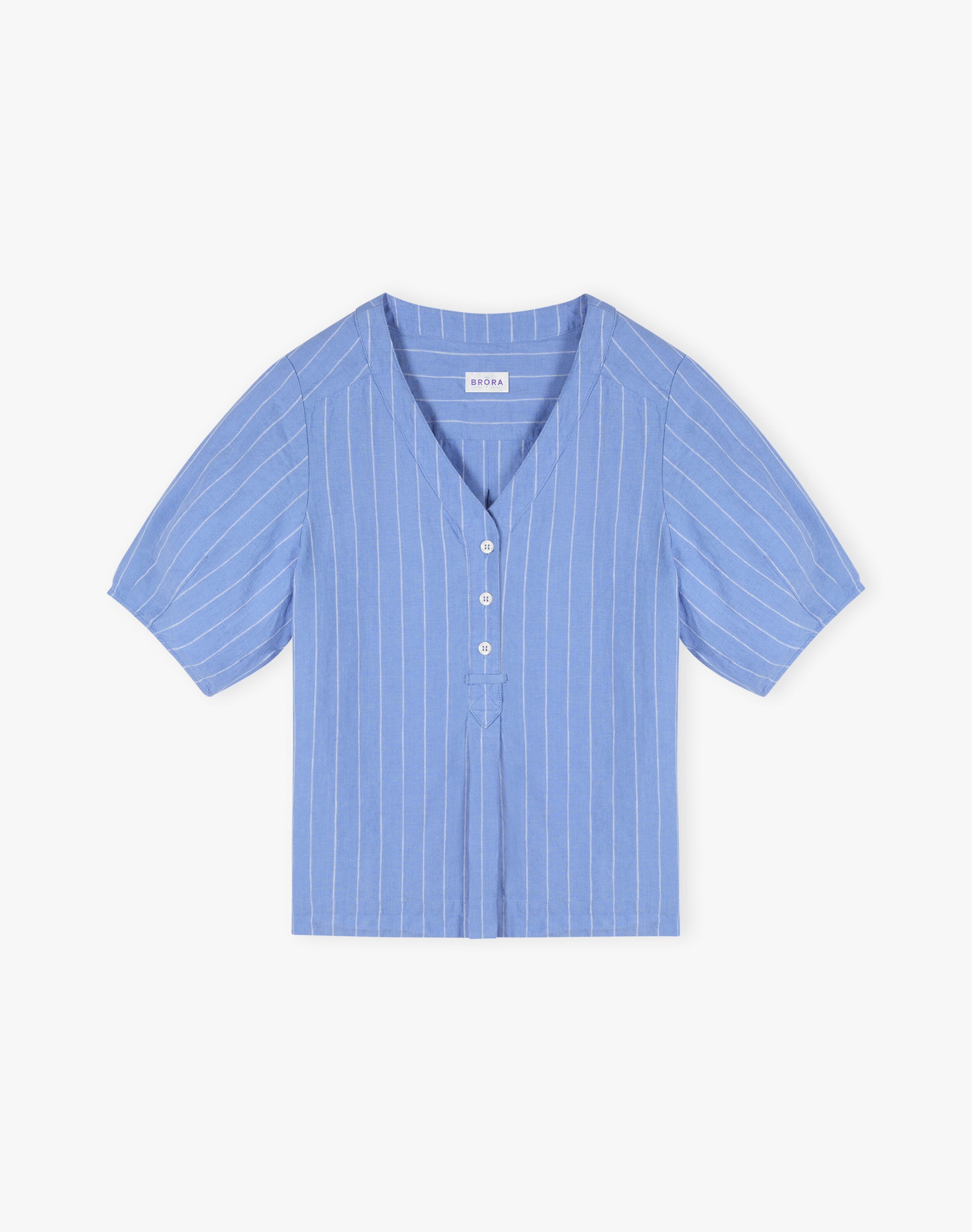 Linen Stripe Blouse
