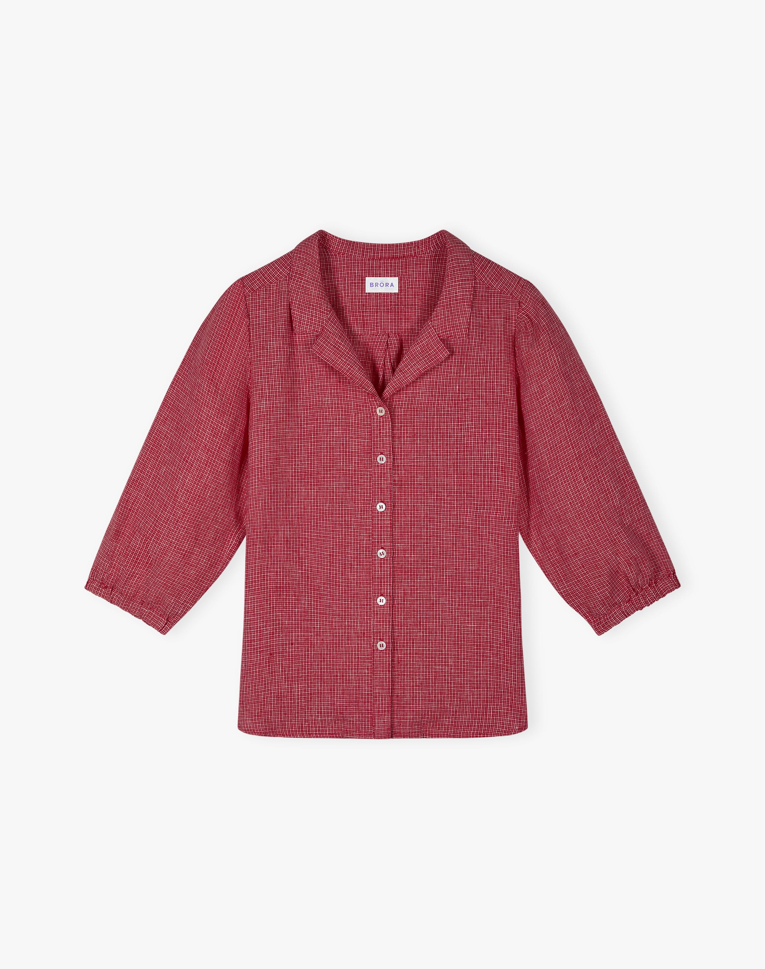 Graphic Check Linen Shirt