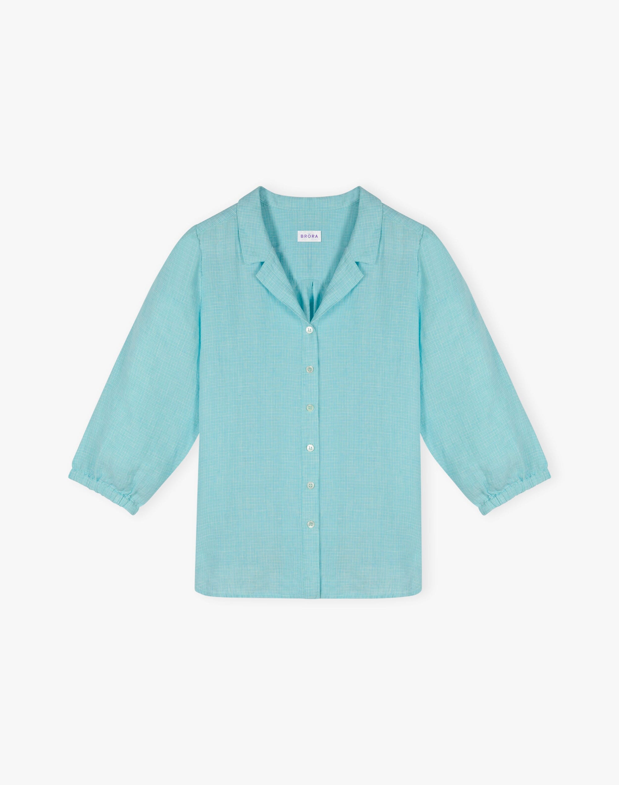 Graphic Check Linen Shirt