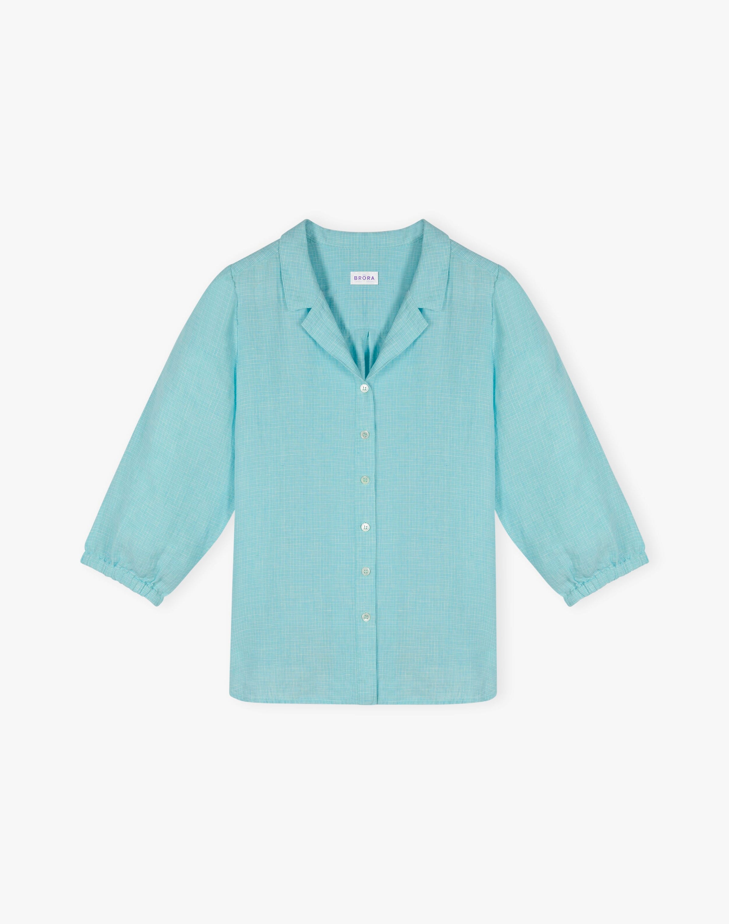 Graphic Check Linen Shirt