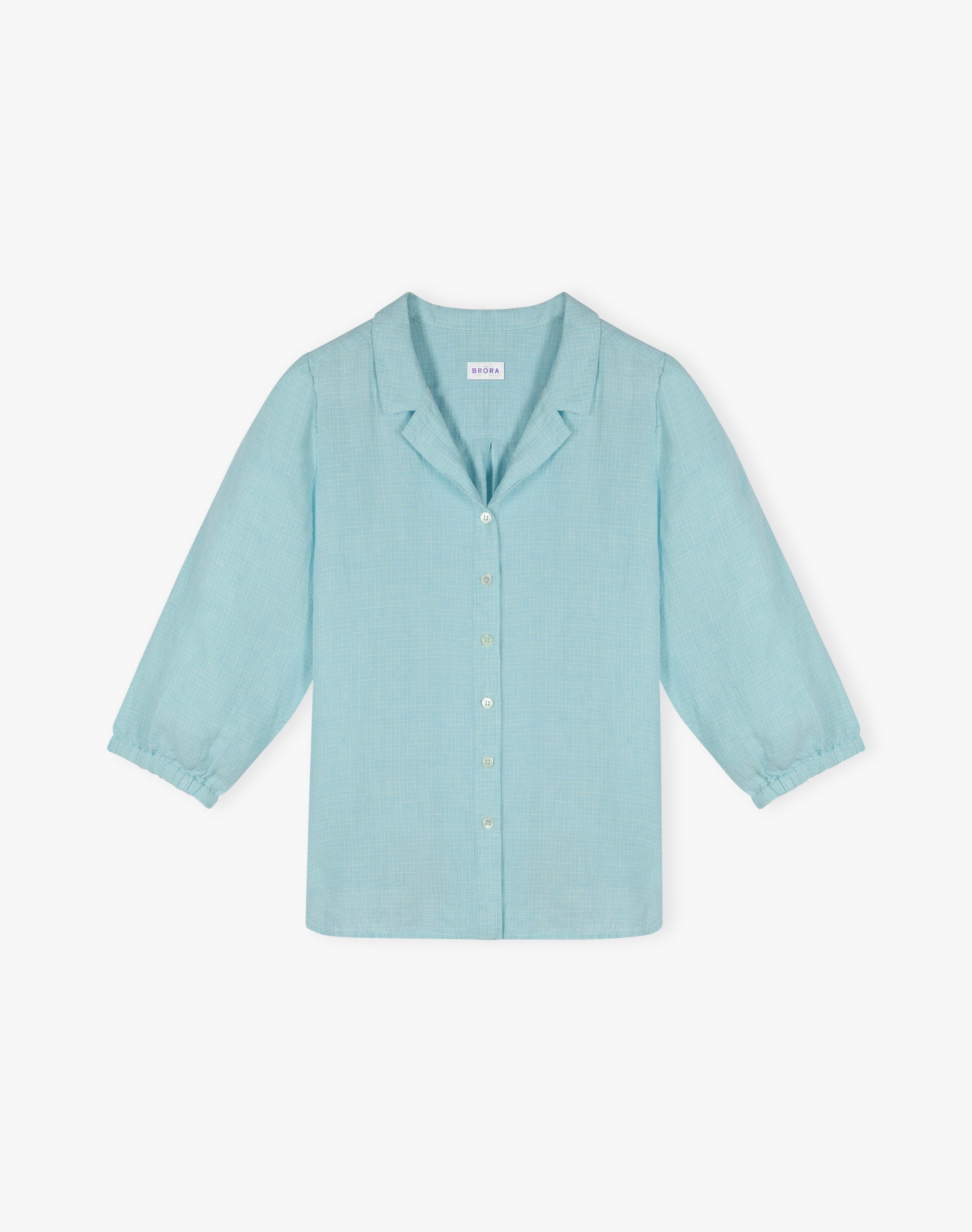 Graphic Check Linen Shirt