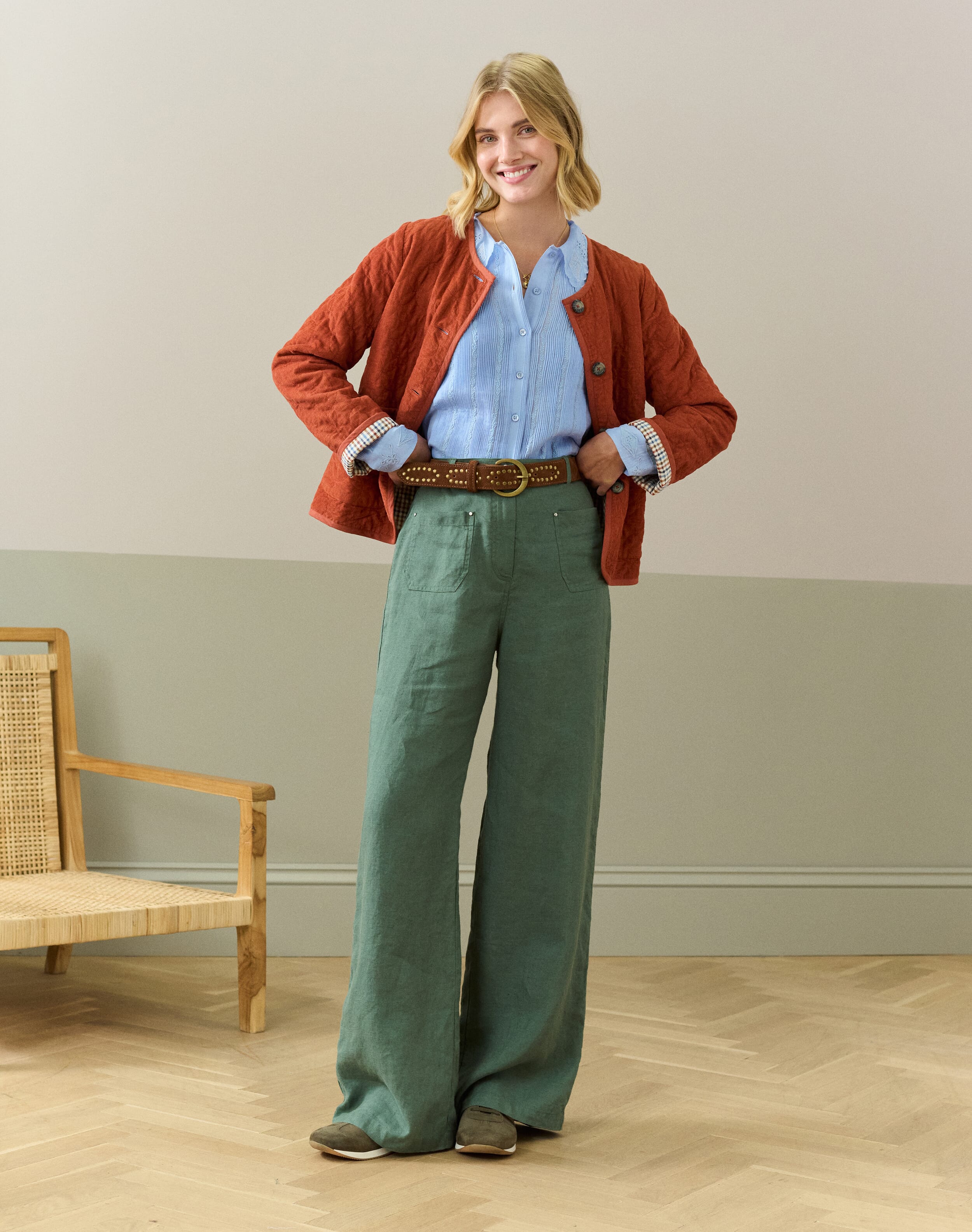 Silk Cotton Embroidered Blouse