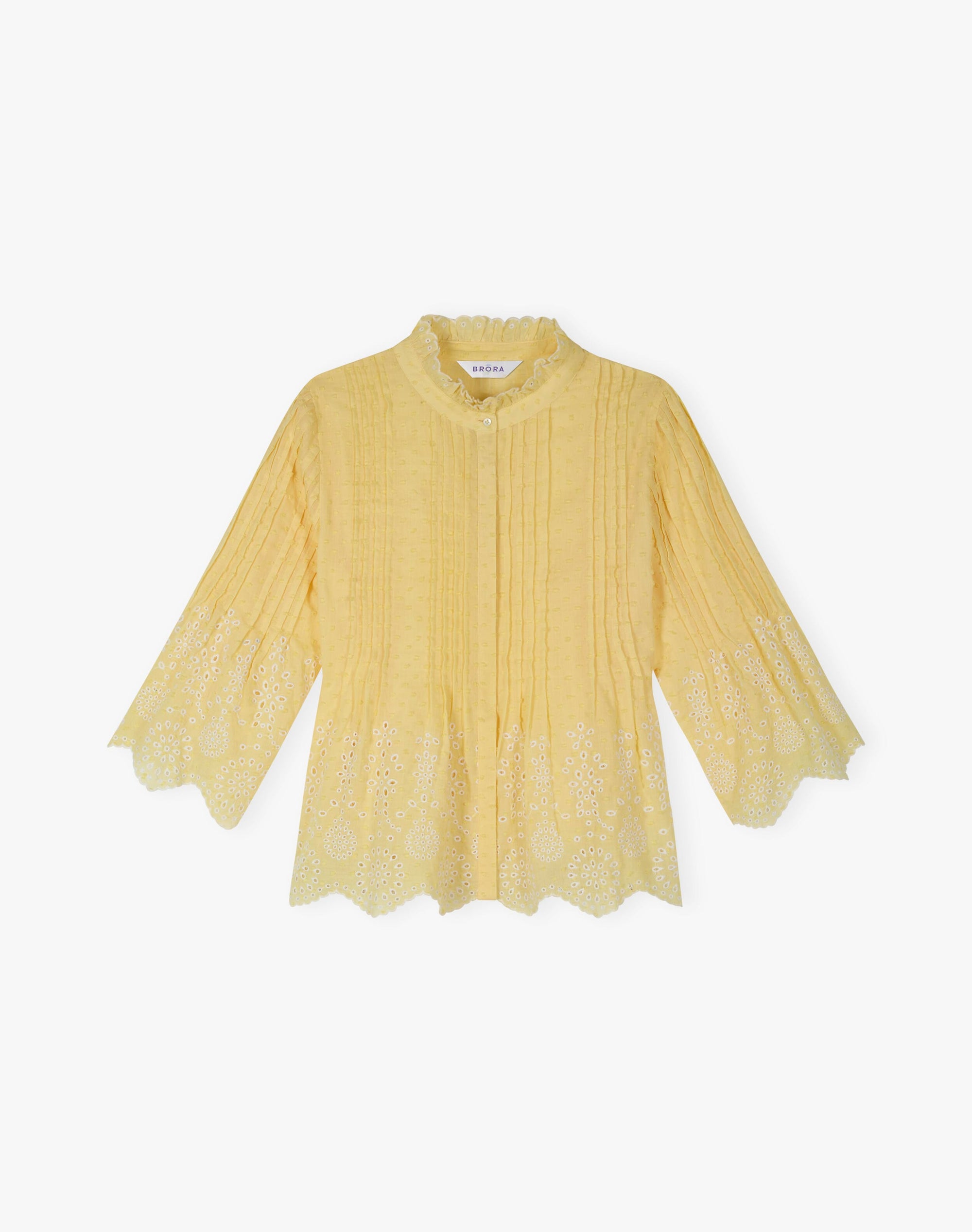 Organic Cotton Broderie Anglaise Blouse
