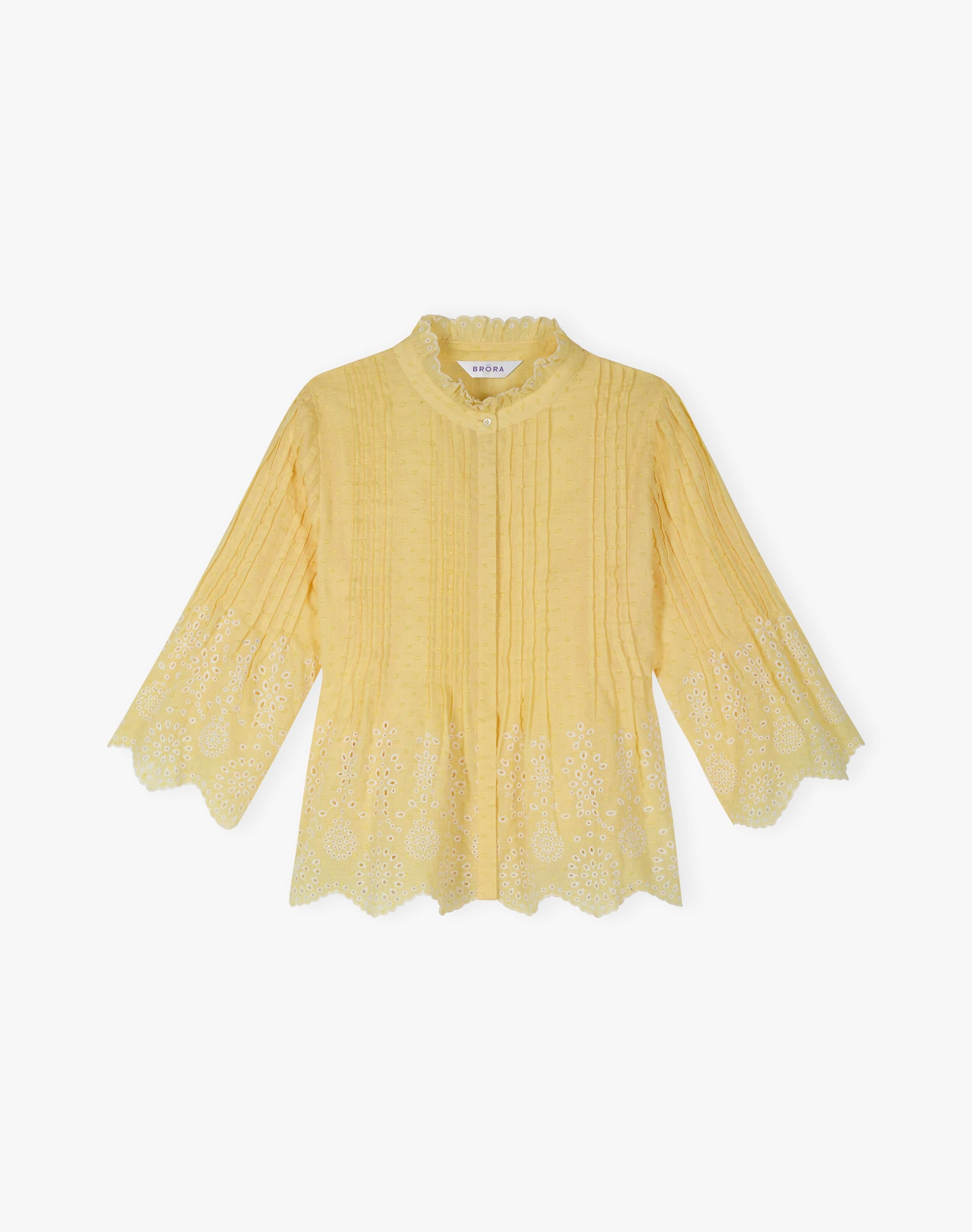 Organic Cotton Broderie Anglaise Blouse