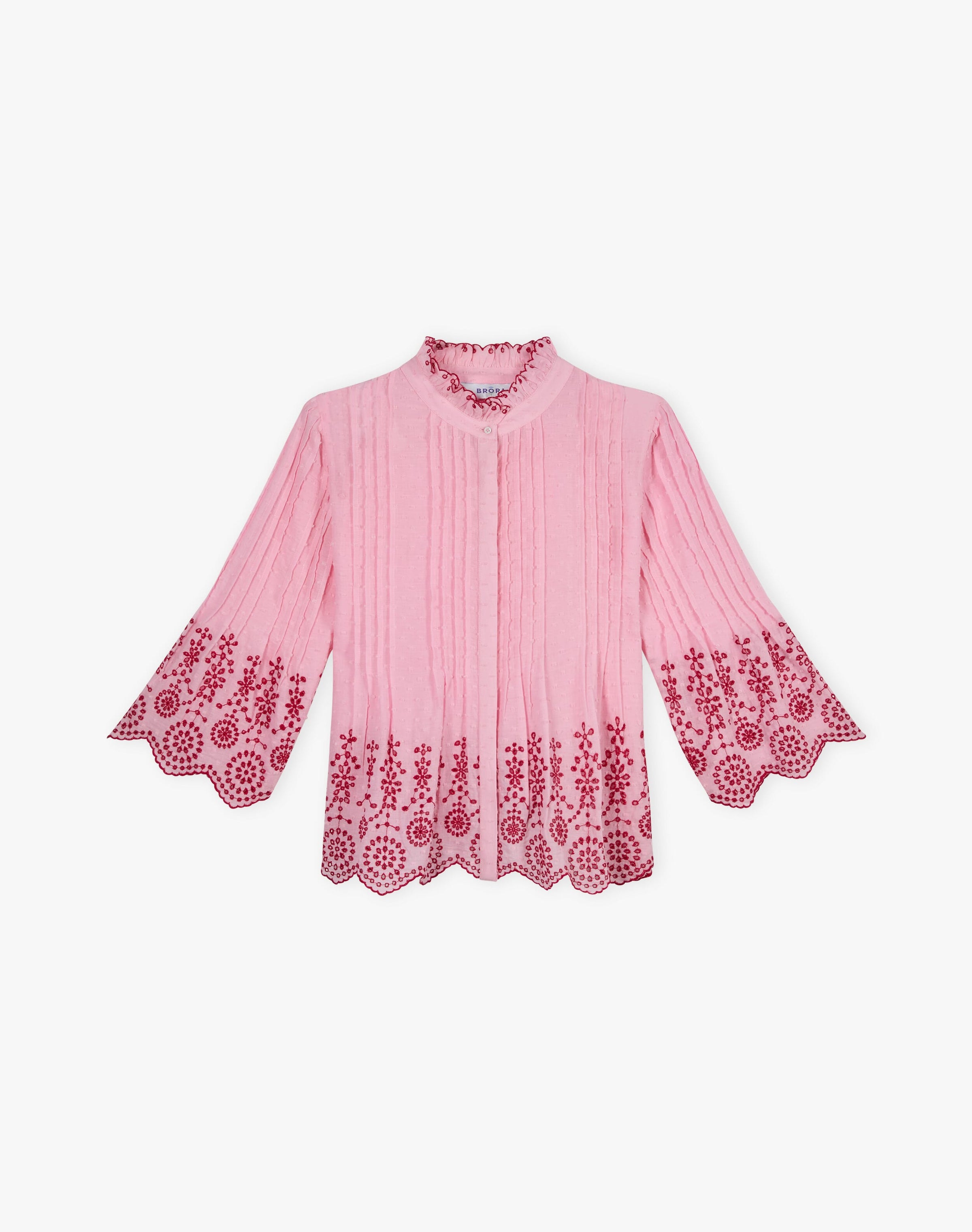 Organic Cotton Broderie Anglaise Blouse
