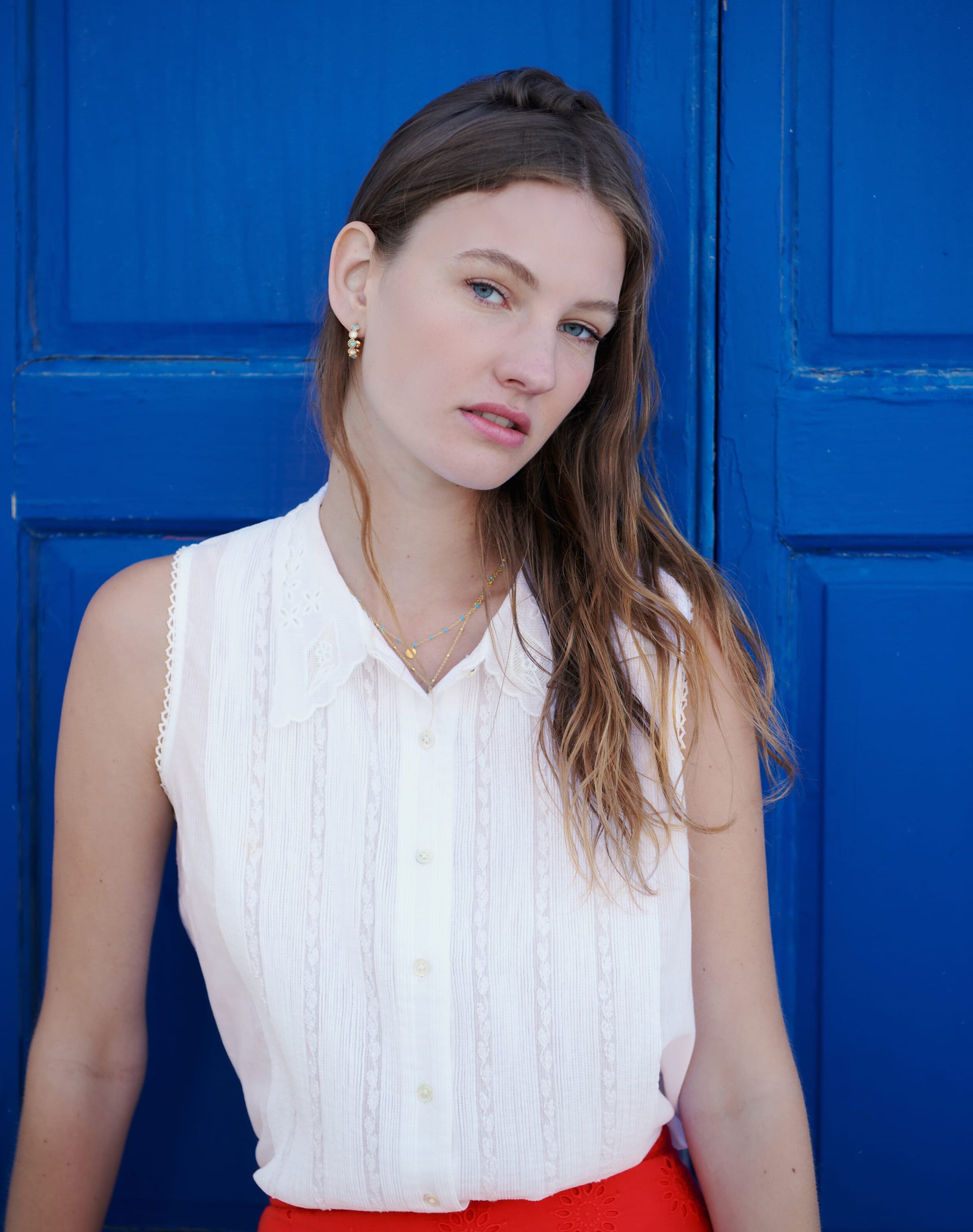Organic Cotton Sleeveless Shirt