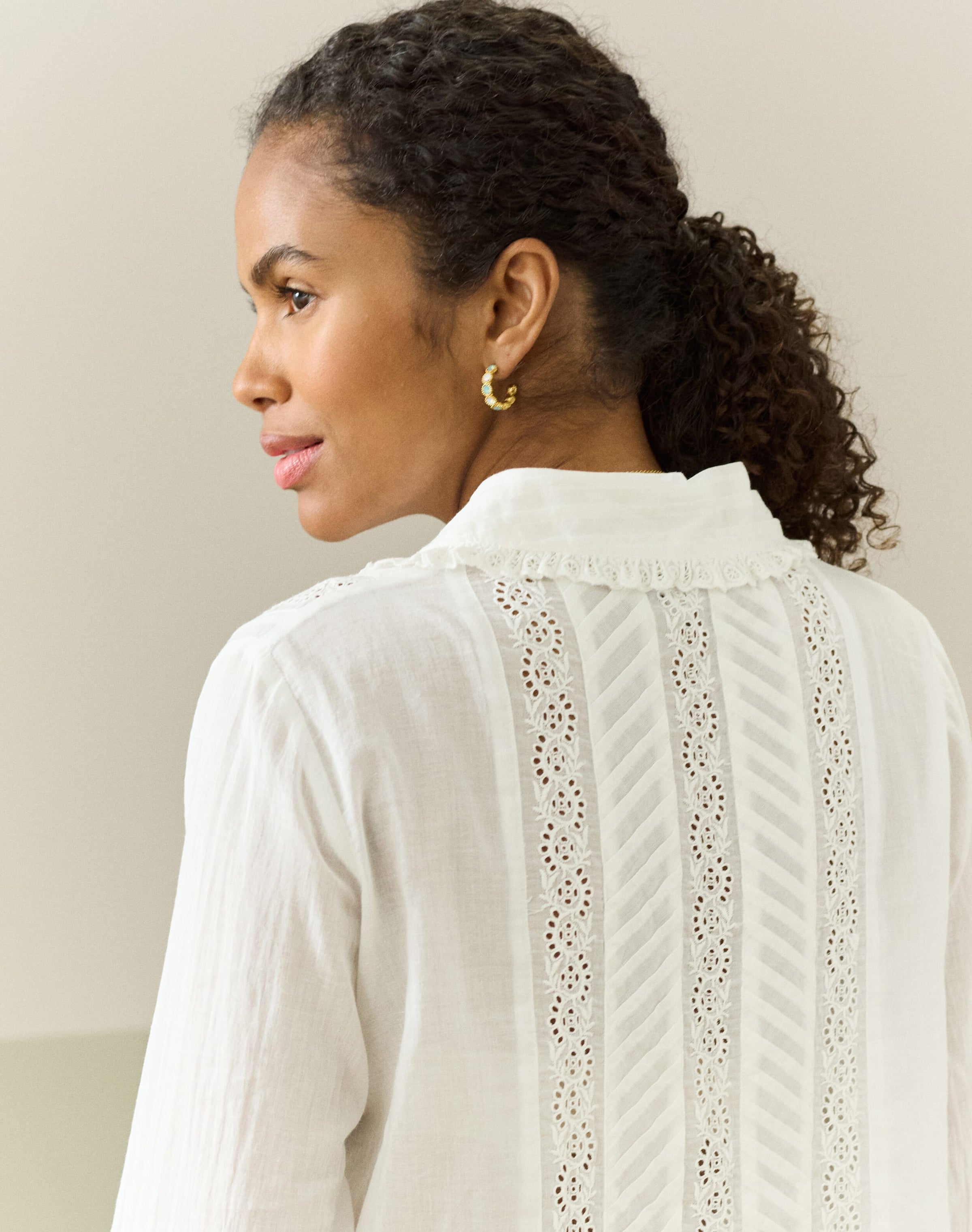 Organic Cotton Pintuck Shirt