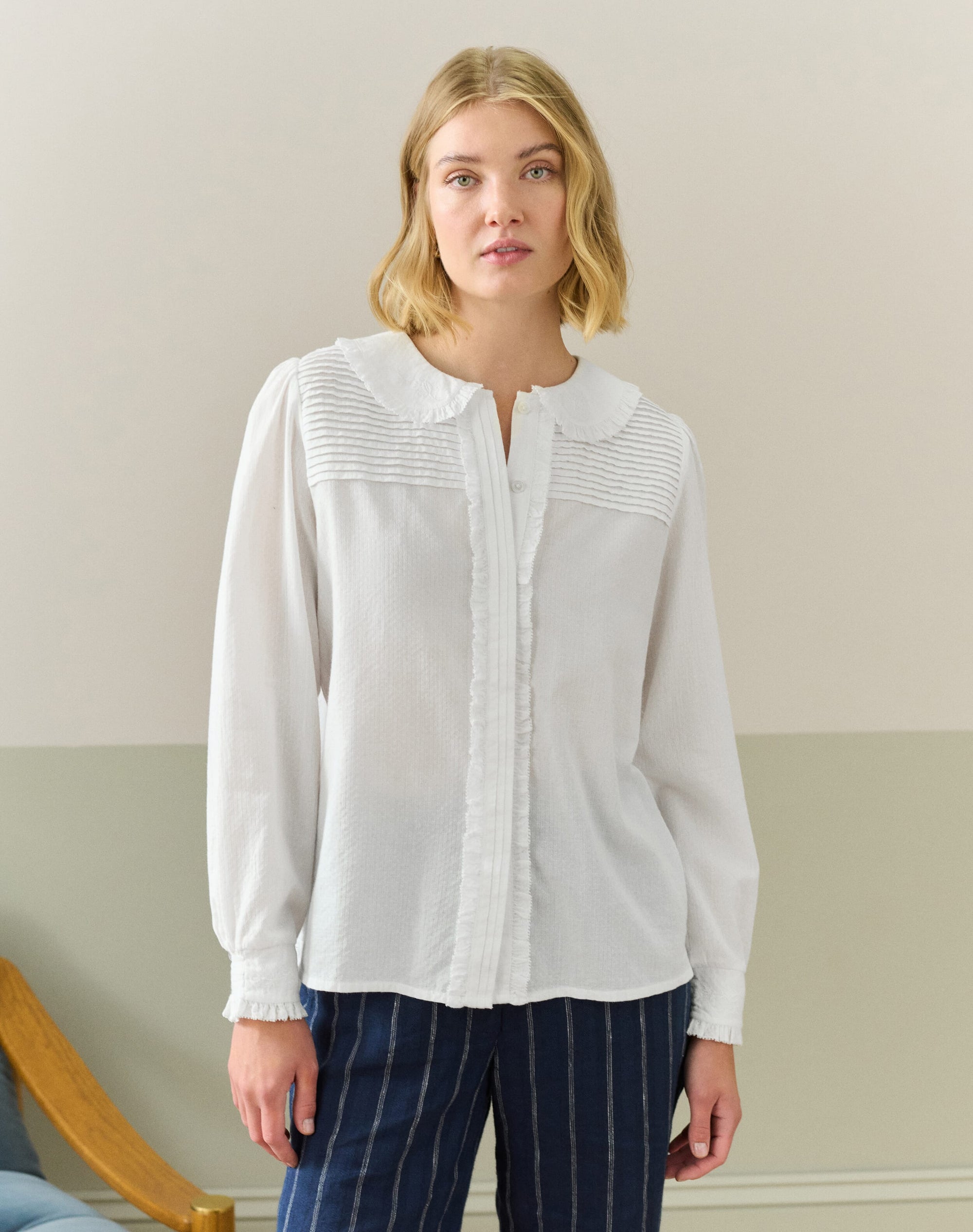 Organic Cotton Dobby Blouse