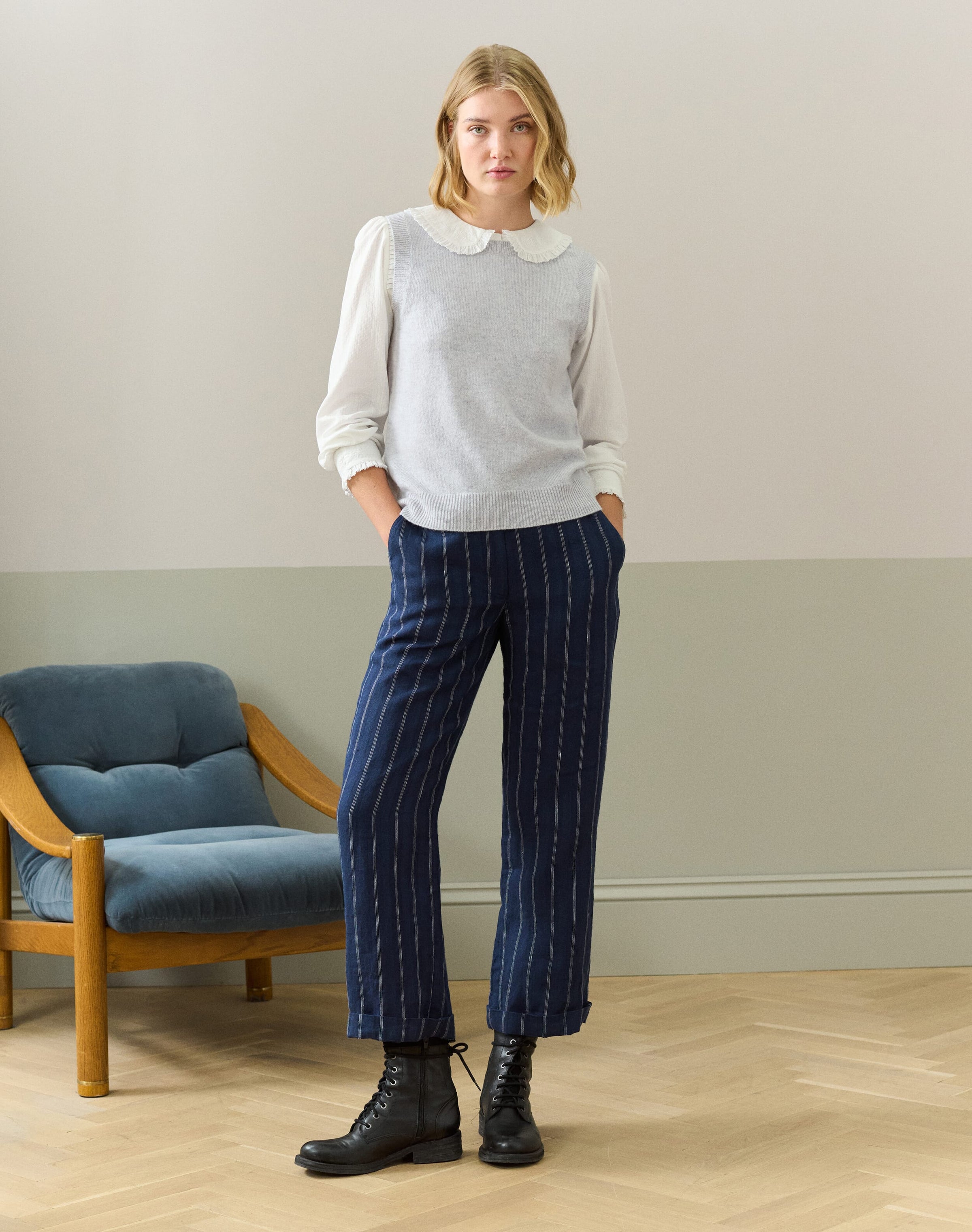Organic Cotton Dobby Blouse