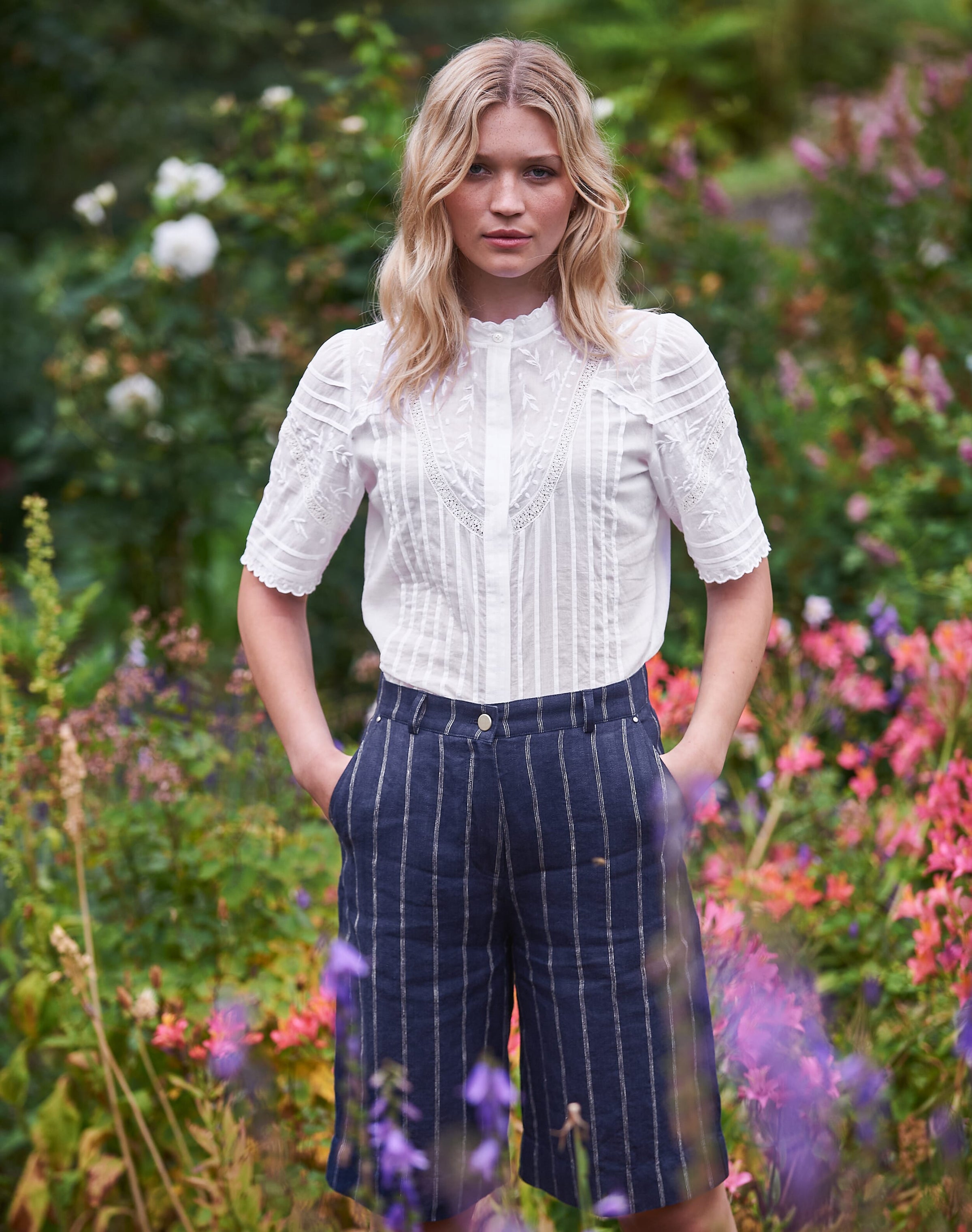 Organic Cotton Embroidered Blouse