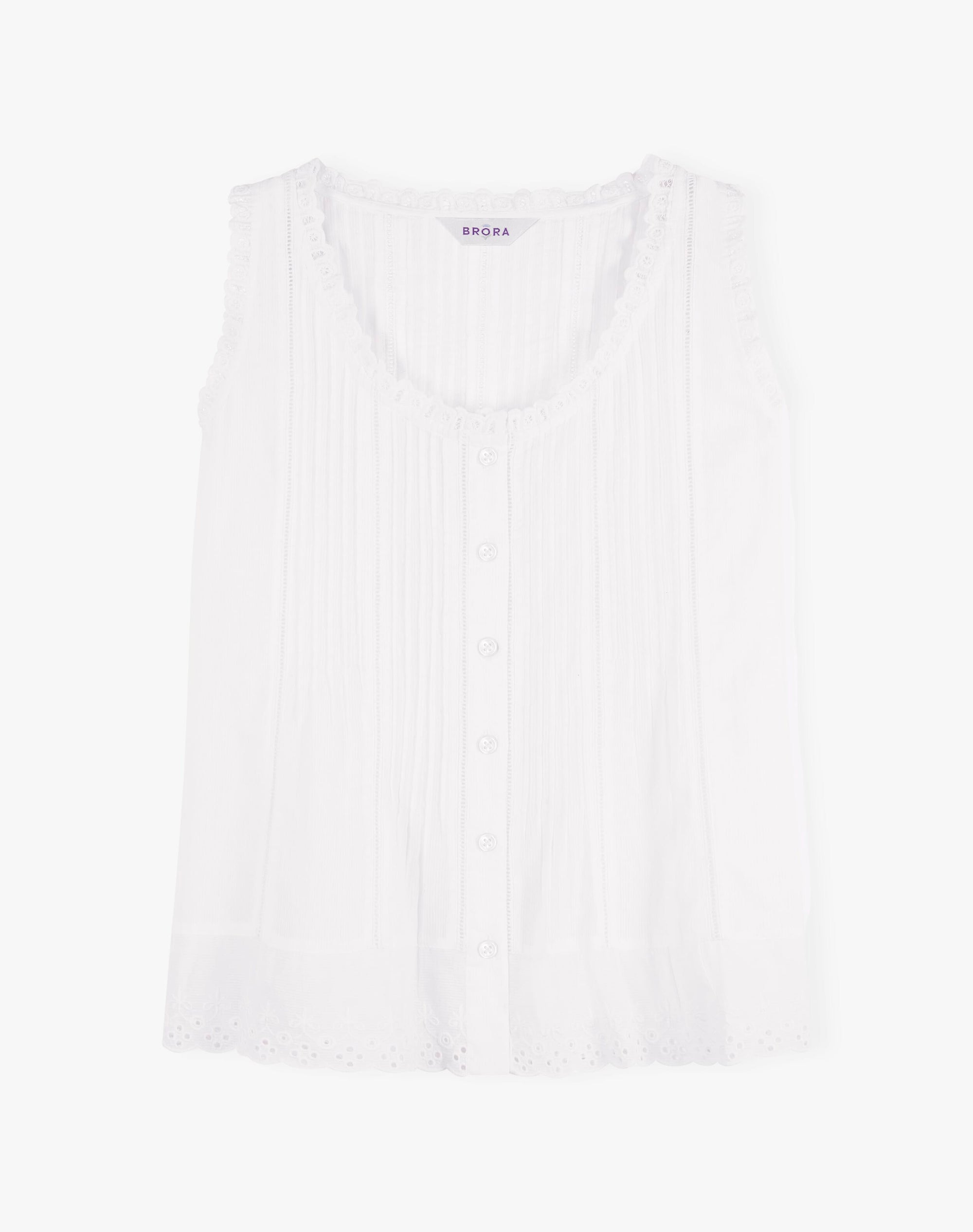 Organic Cotton Sleeveless Blouse