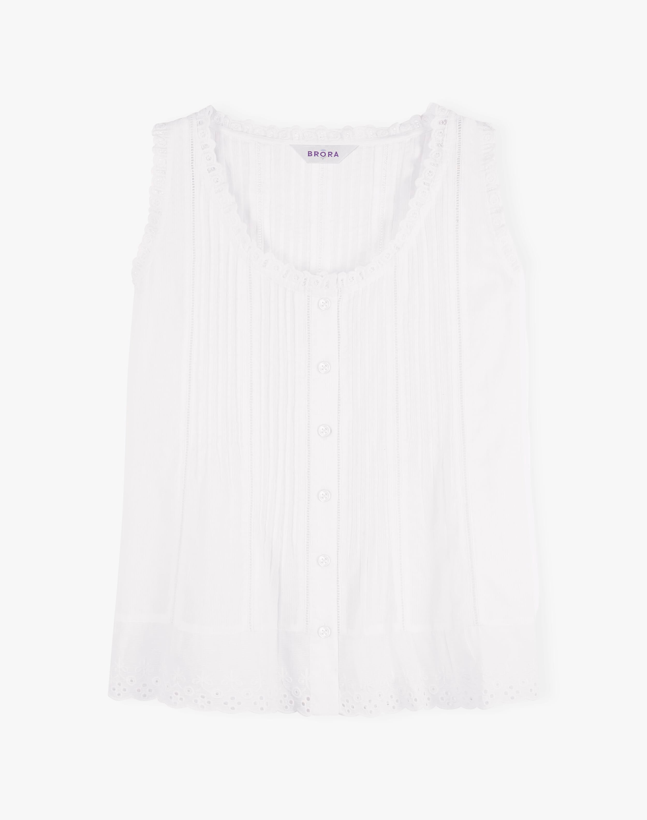 Organic Cotton Sleeveless Blouse