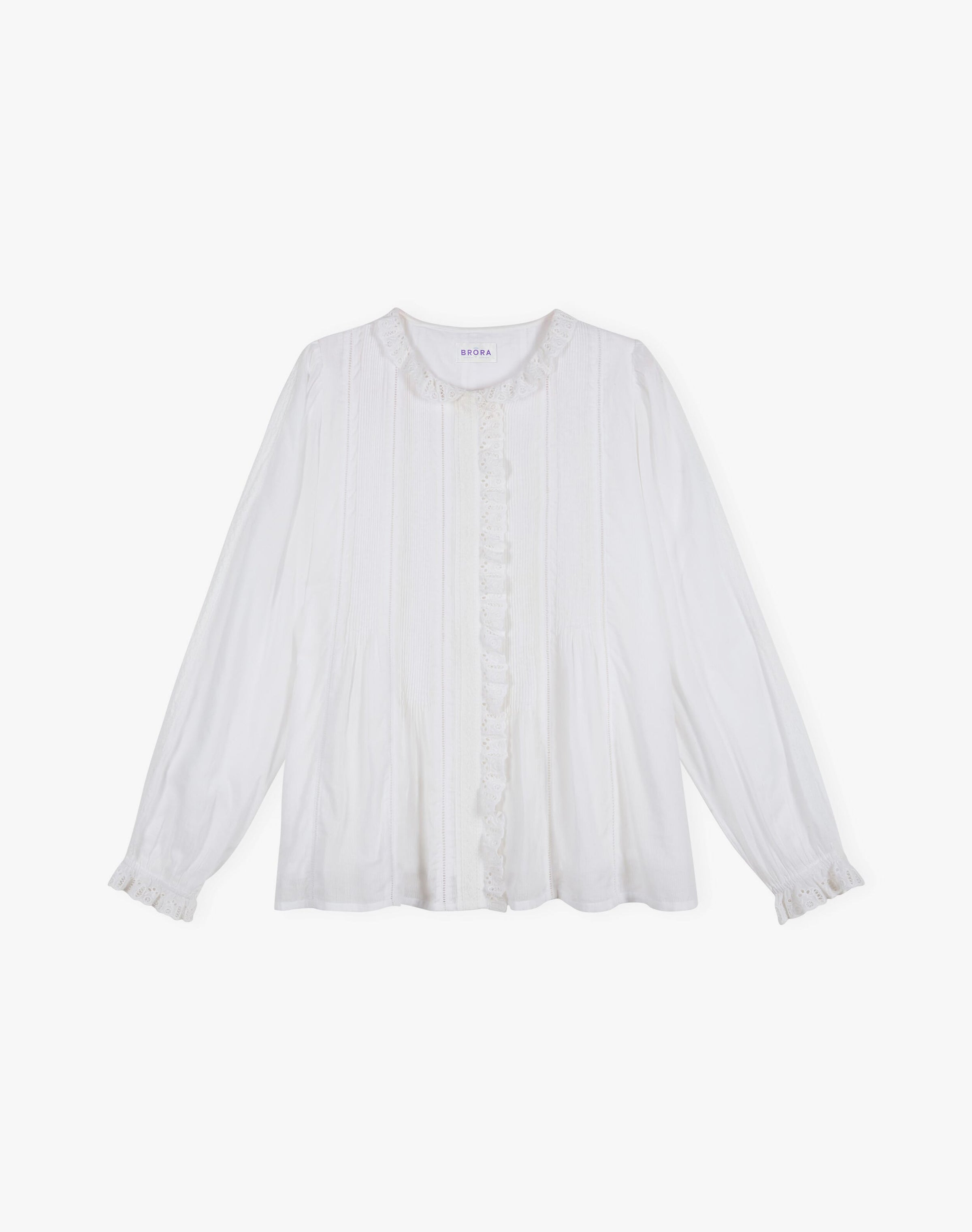 Organic Cotton Pintuck Blouse