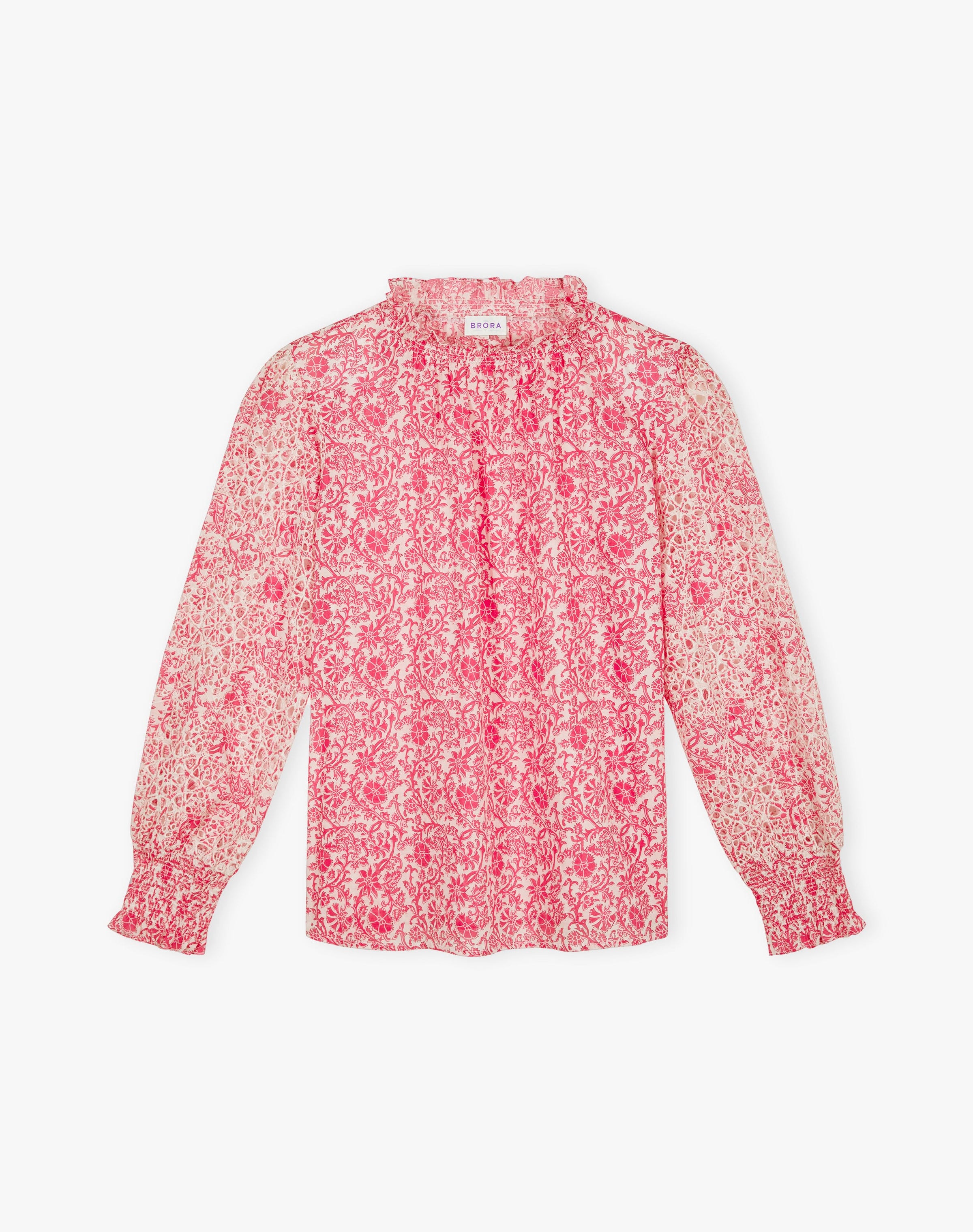 Organic Cotton Voile Broderie Blouse