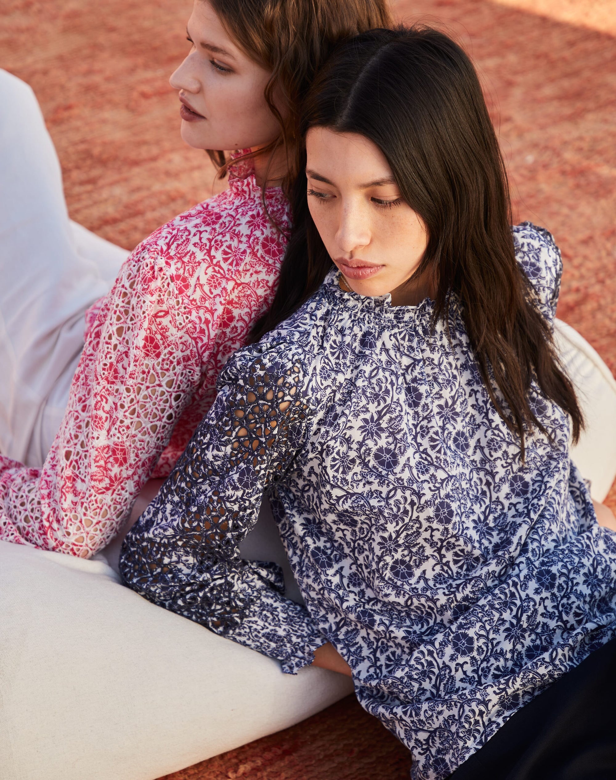 Organic Cotton Voile Broderie Blouse