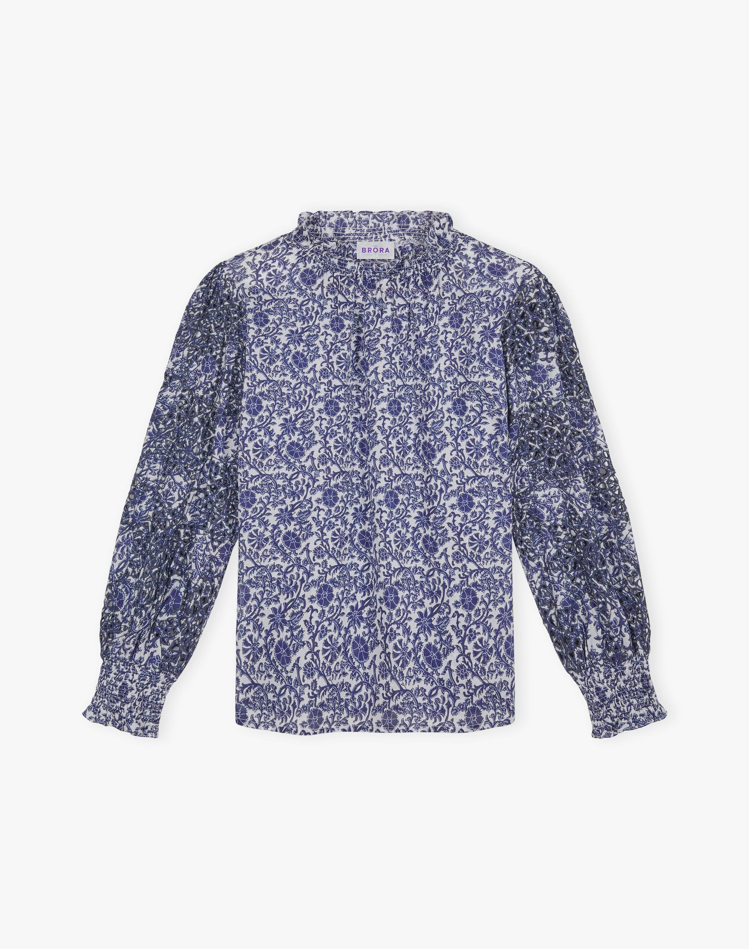 Organic Cotton Voile Broderie Blouse