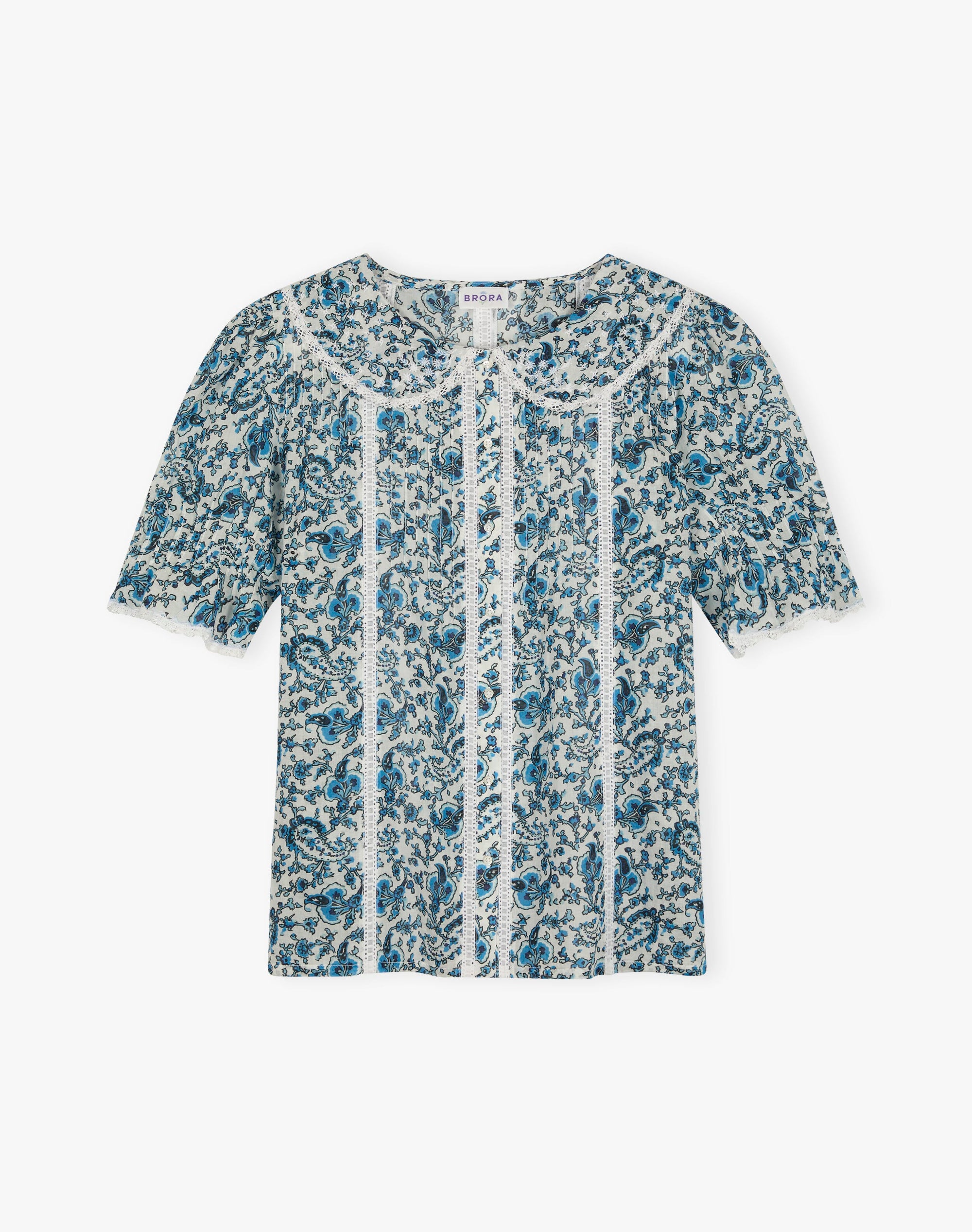 Organic Cotton Paisley Flower Blouse