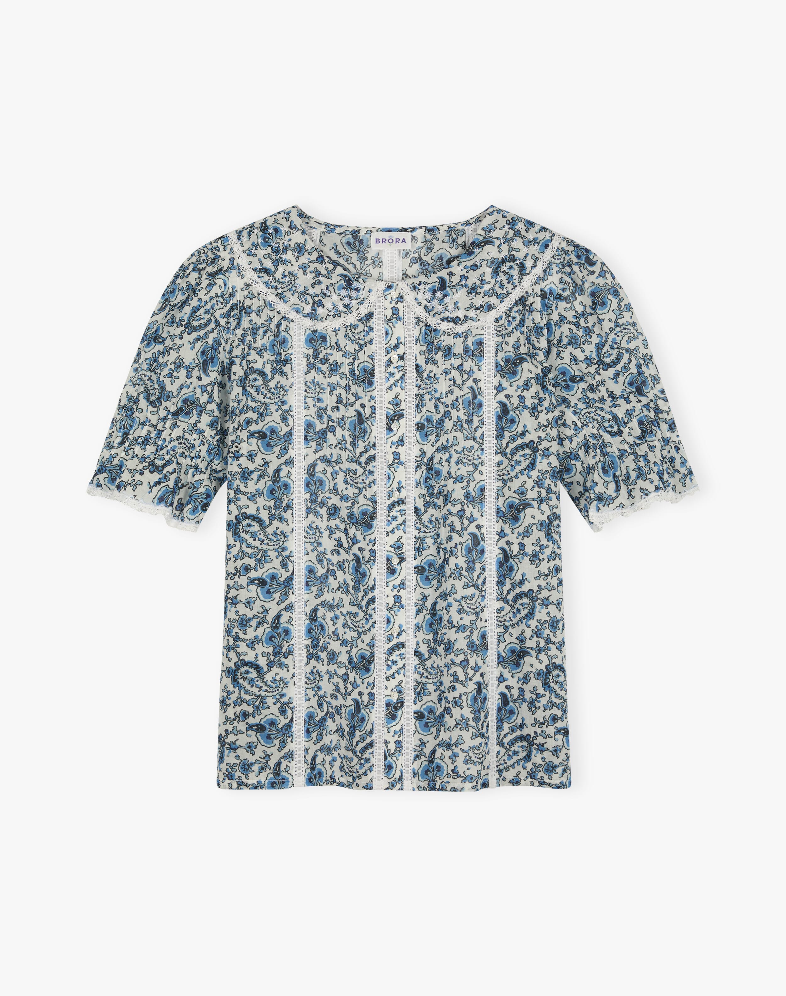 Organic Cotton Paisley Flower Blouse