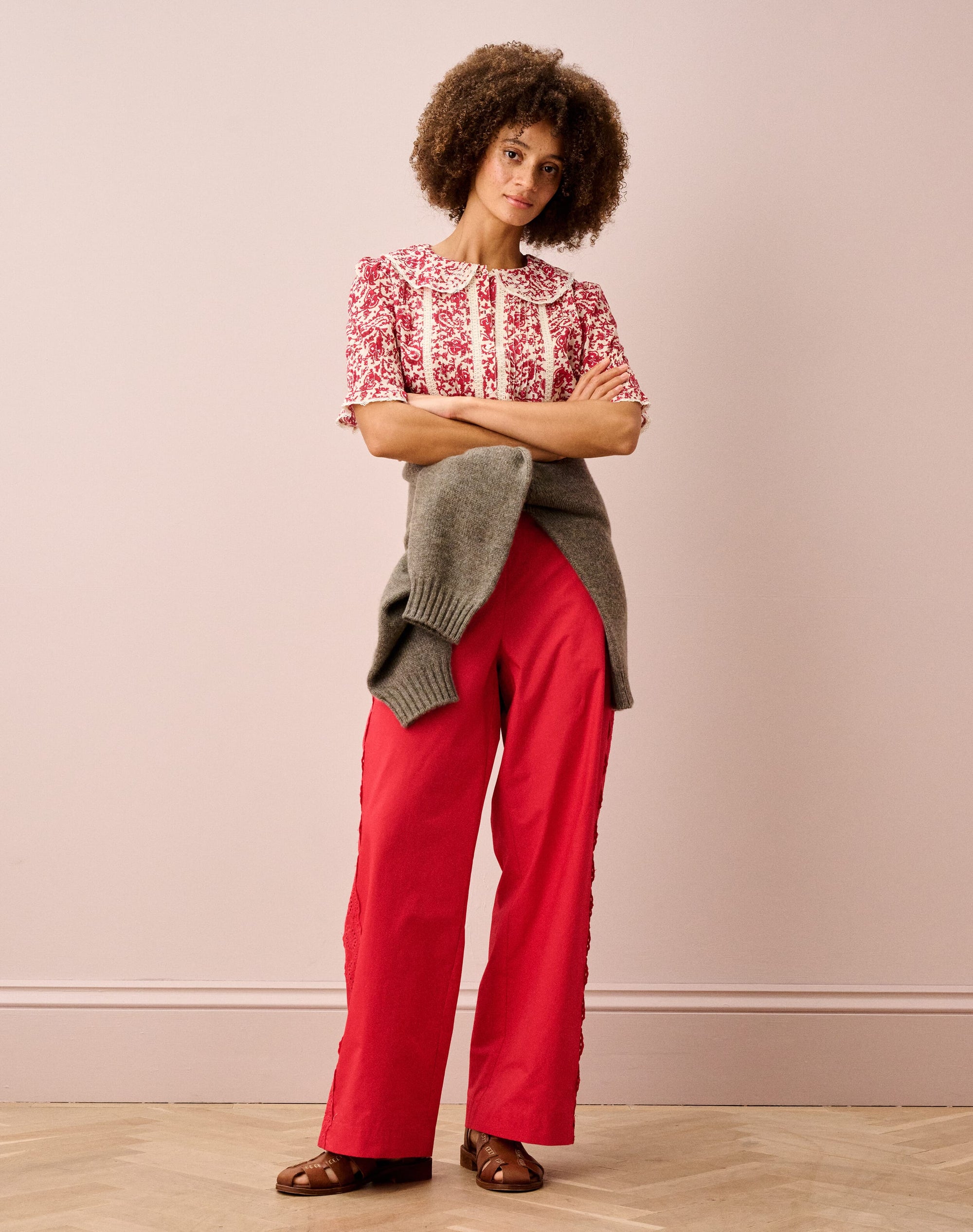 Organic Cotton Paisley Flower Blouse