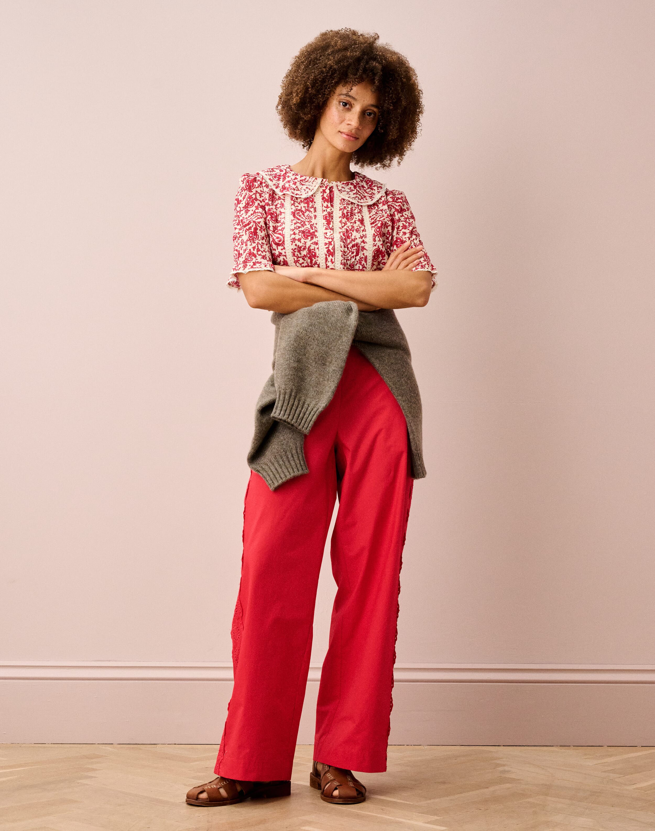 Organic Cotton Paisley Flower Blouse