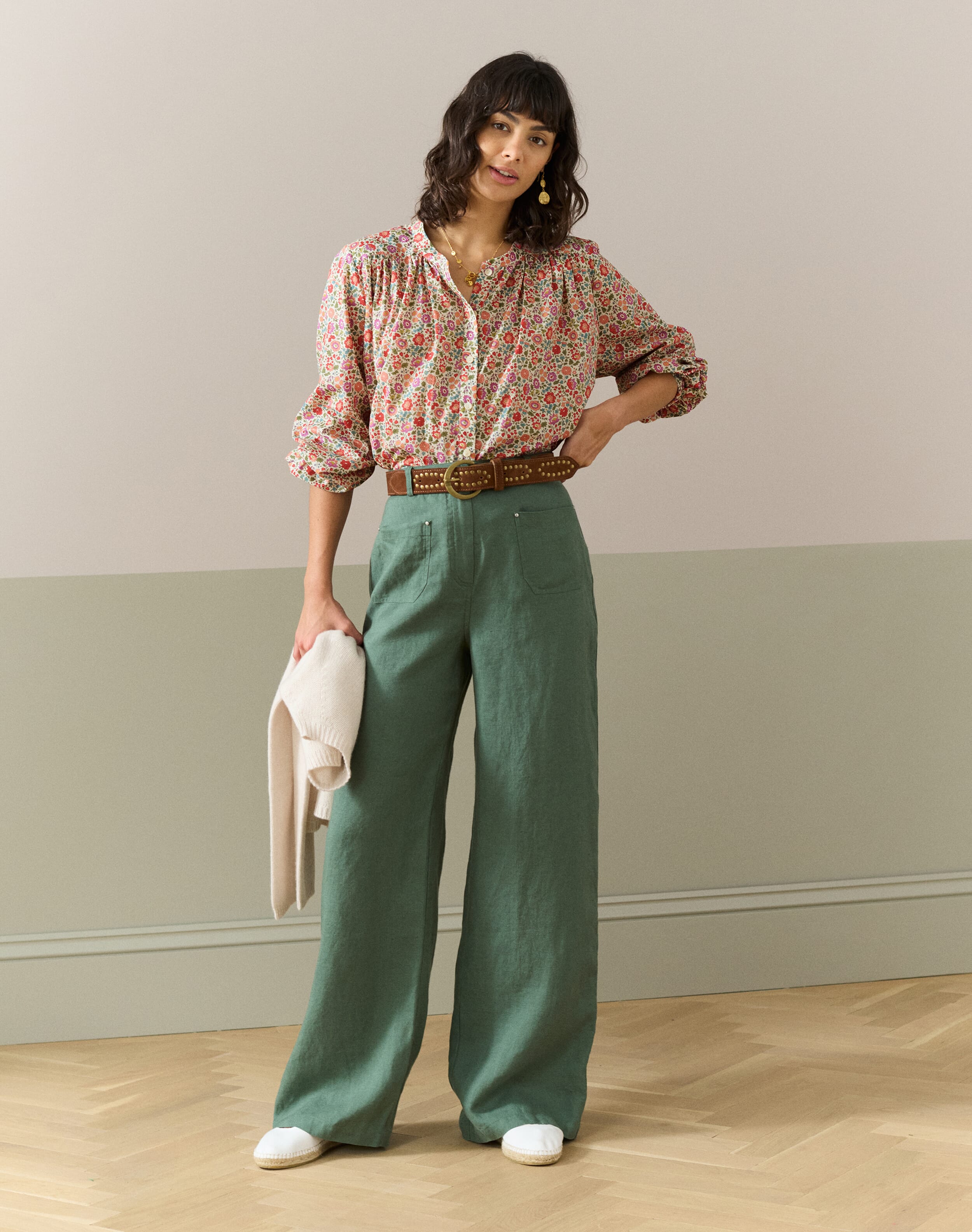 Liberty Print Organic Cotton Smock Shirt